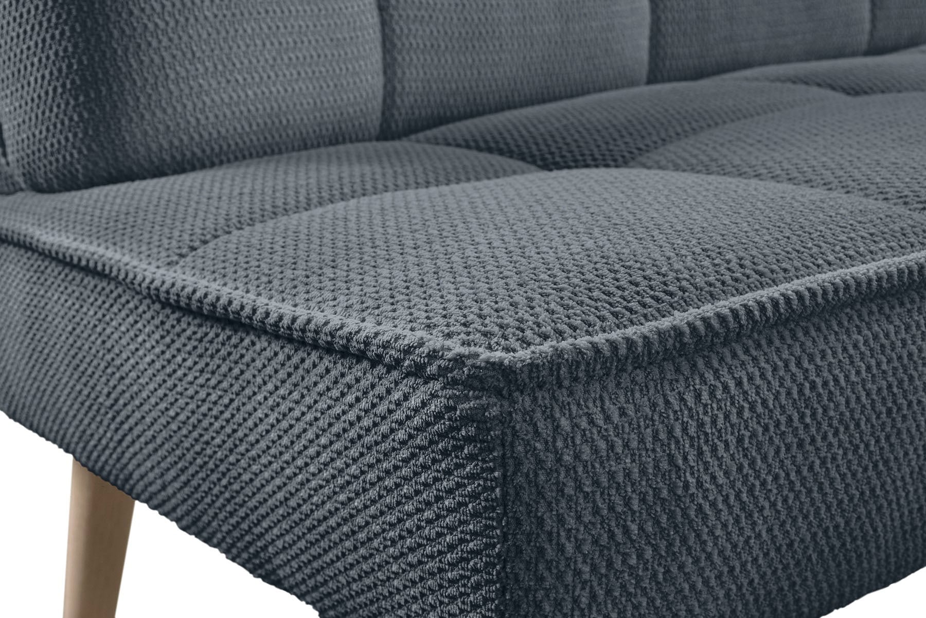 exxpo - sofa fashion Banc d'angle »Latte« moderne Sitz- und Rückensteppung, bequem und elegant, hoher Holzfuss