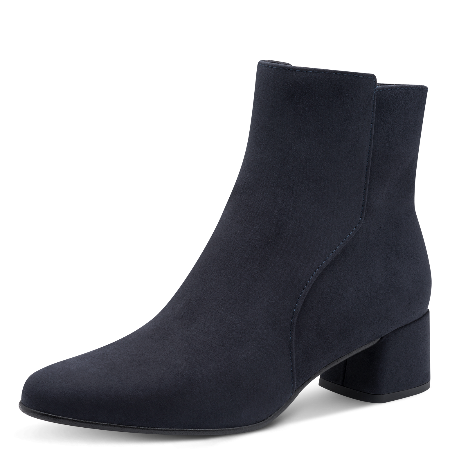 Image of MARCO TOZZI Stiefelette, Blockabsatz, Businessschuh, Ankleboots mit Ziernähen