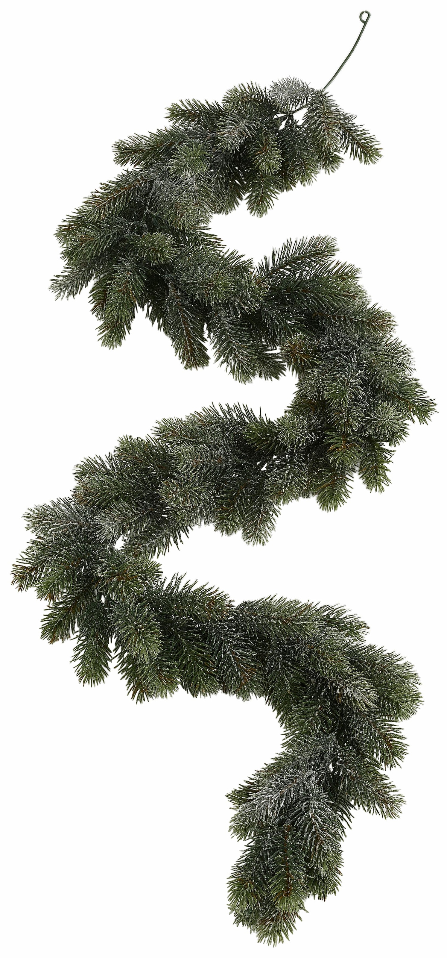 my home Winterliche Kunstpflanze »Weihnachtsdeko, Weihnachtsgirlande«, Girlande, leicht gefrostet, Länge 180 cm