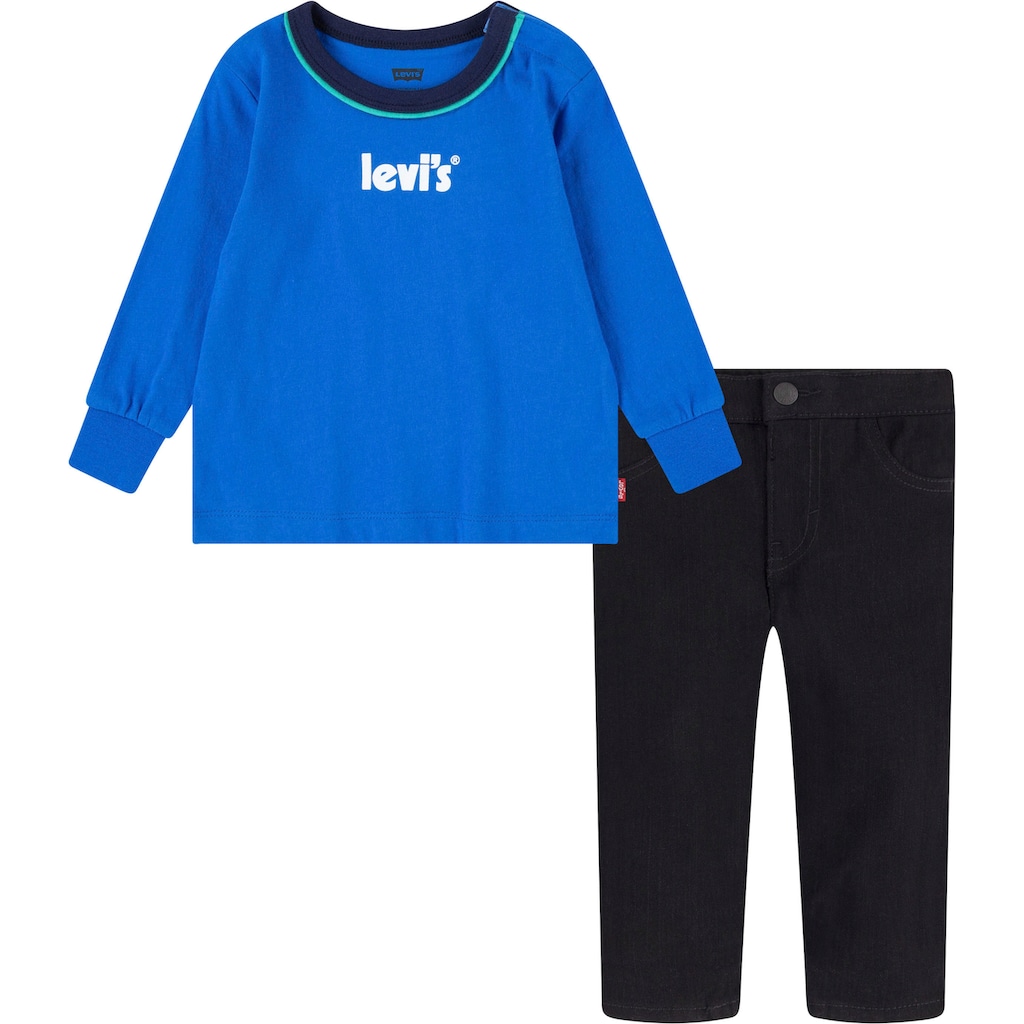 Levi's® Kids Shirt & Hose »POSTER LOGO RINGER & DENIM«, (Set, 2 tlg.), for Baby BOYS