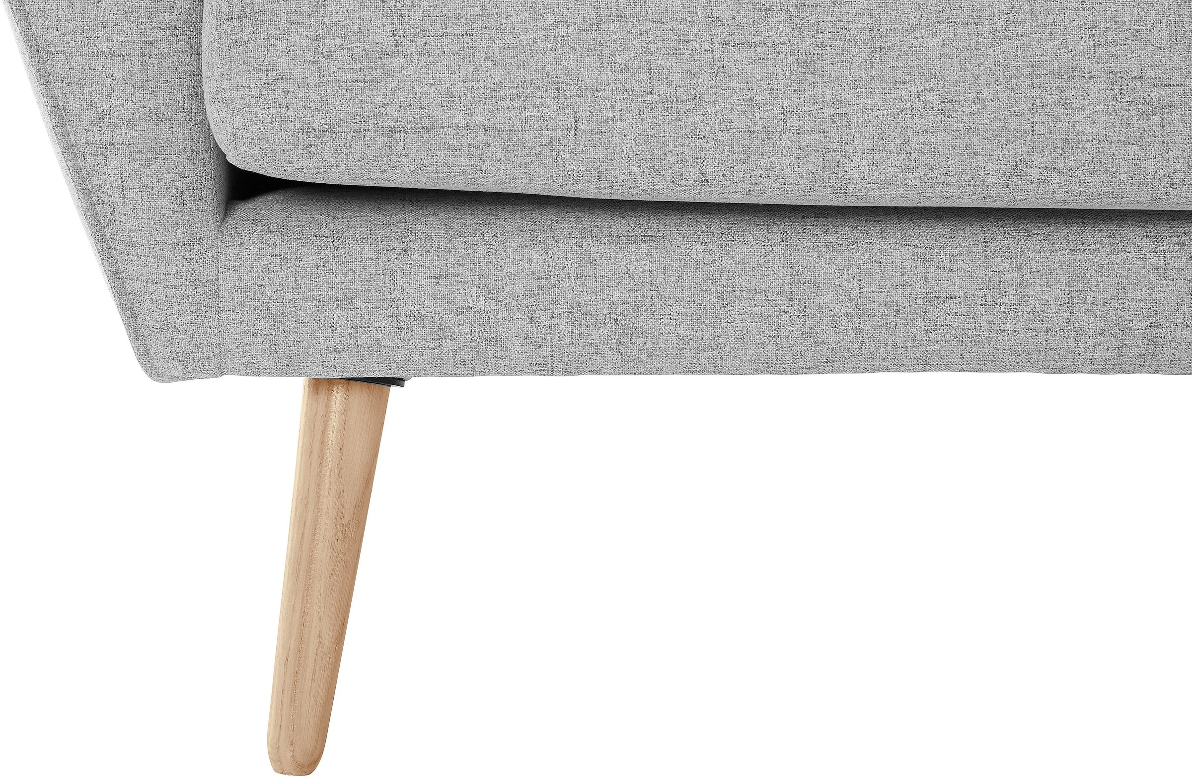 andas 3-Sitzer »Bille«, mit Naht im Rückenkissen und Eiche-Beinen, Design by Morten Georgsen