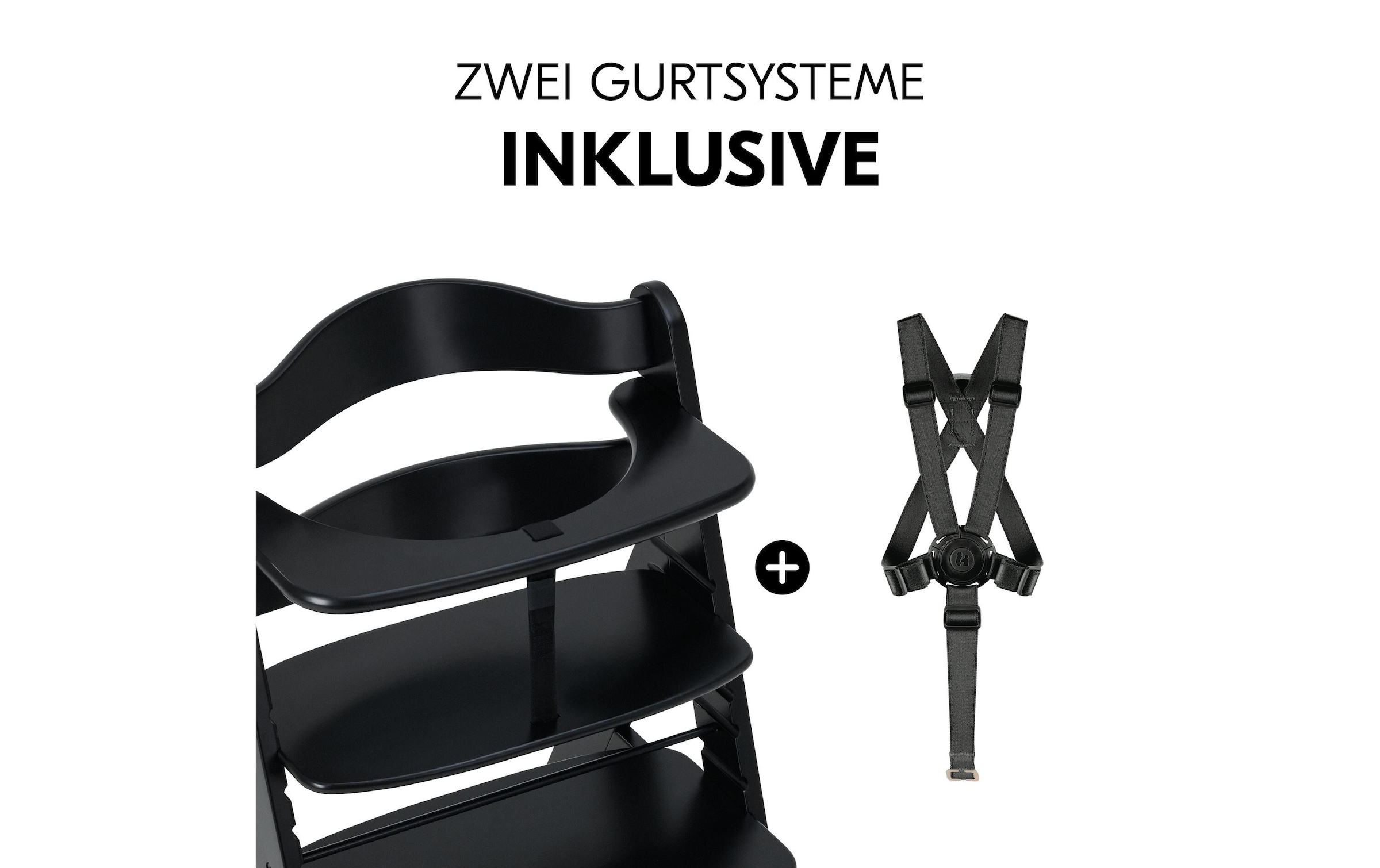 Hauck Hochstuhl »Alpha+ Schwarz« () Holzart: Buche (Fagus sylvatica)/ Europa