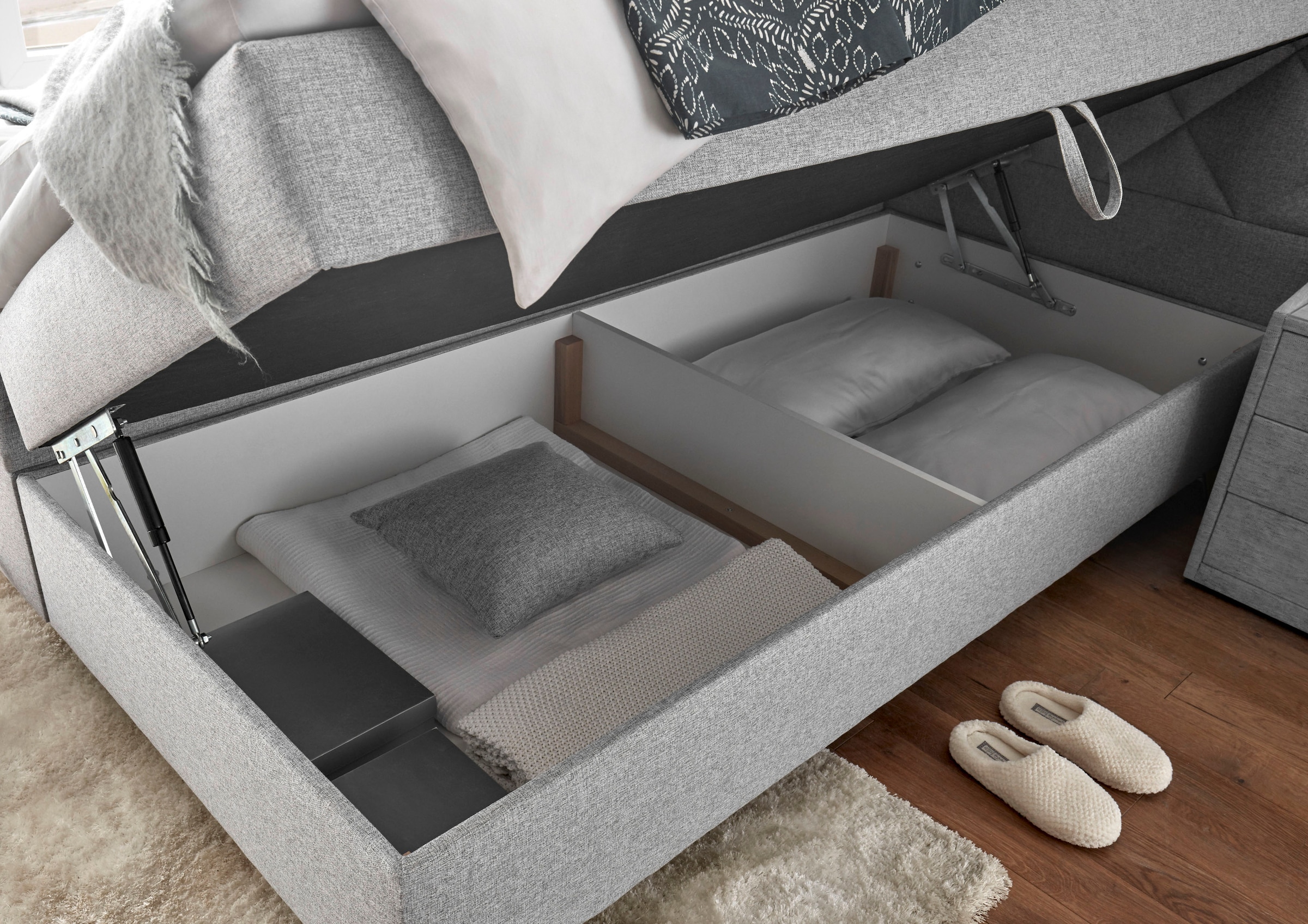 ED EXCITING DESIGN Boxbett »Ratford«, (5 St.), inkl. zwei Bettkästen und Topper