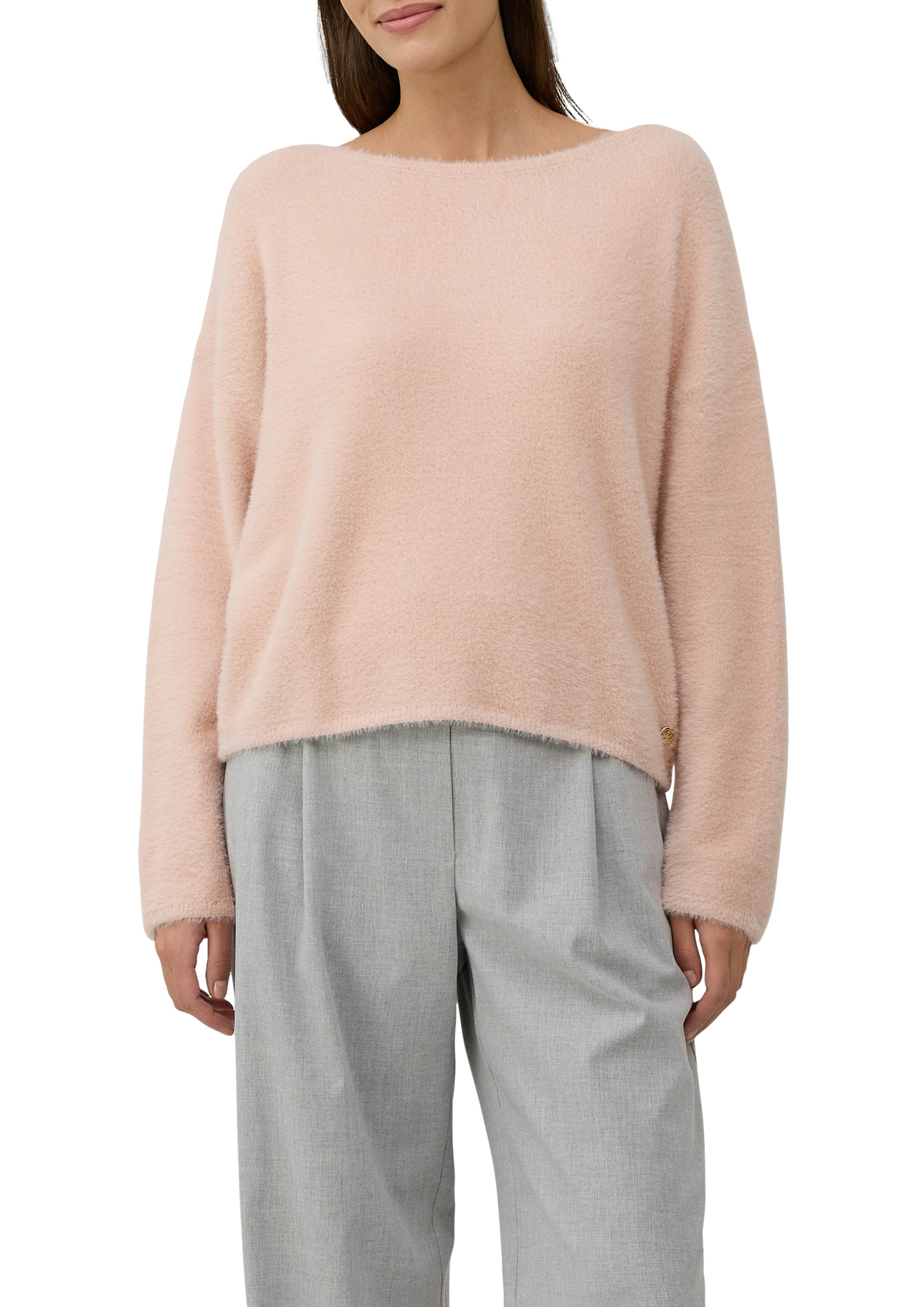 Image of s.Oliver BLACK LABEL Strickpullover mit U-Boot Ausschnitt