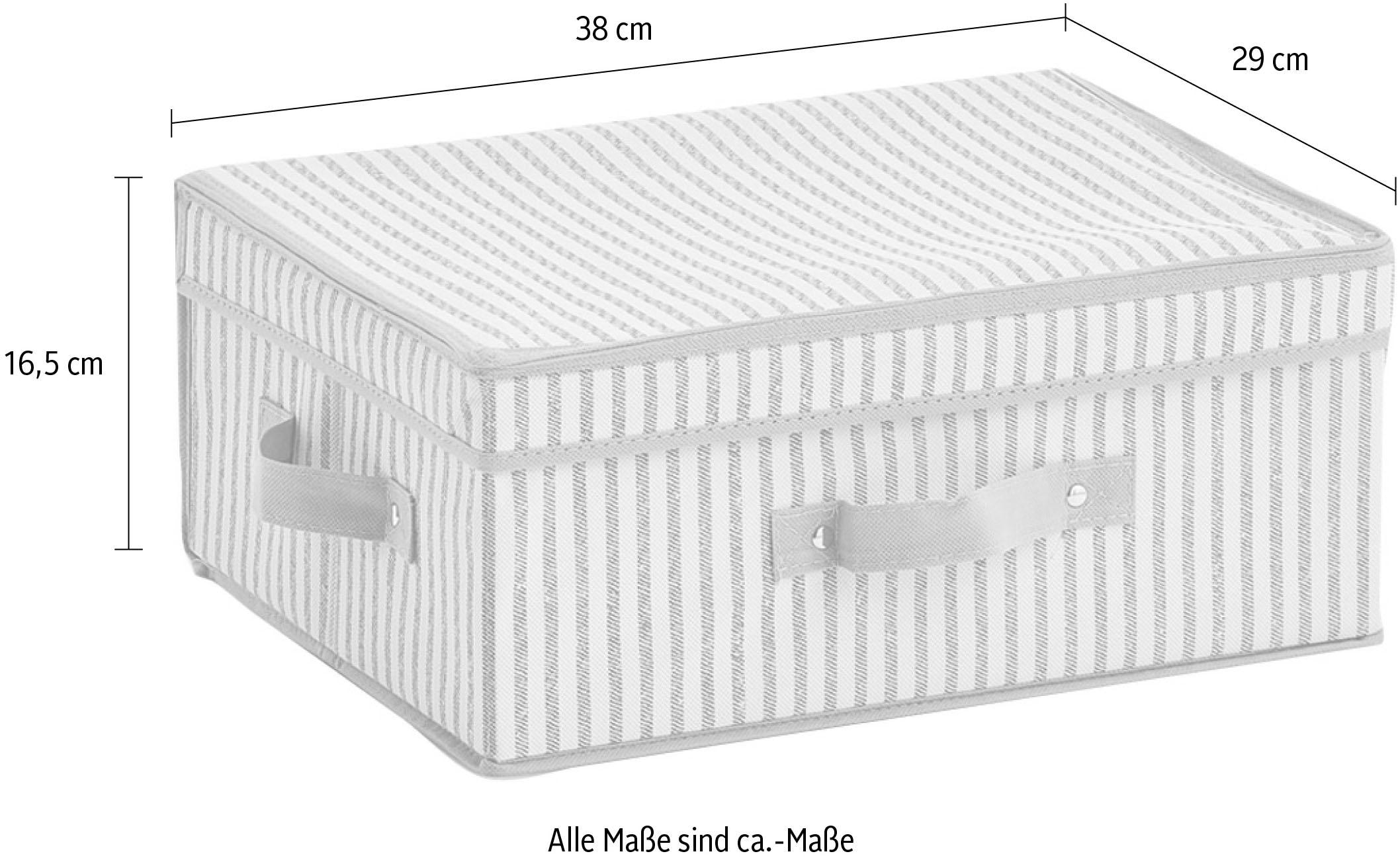 Zeller Present Aufbewahrungsbox »Stripes«, Vlies, beige