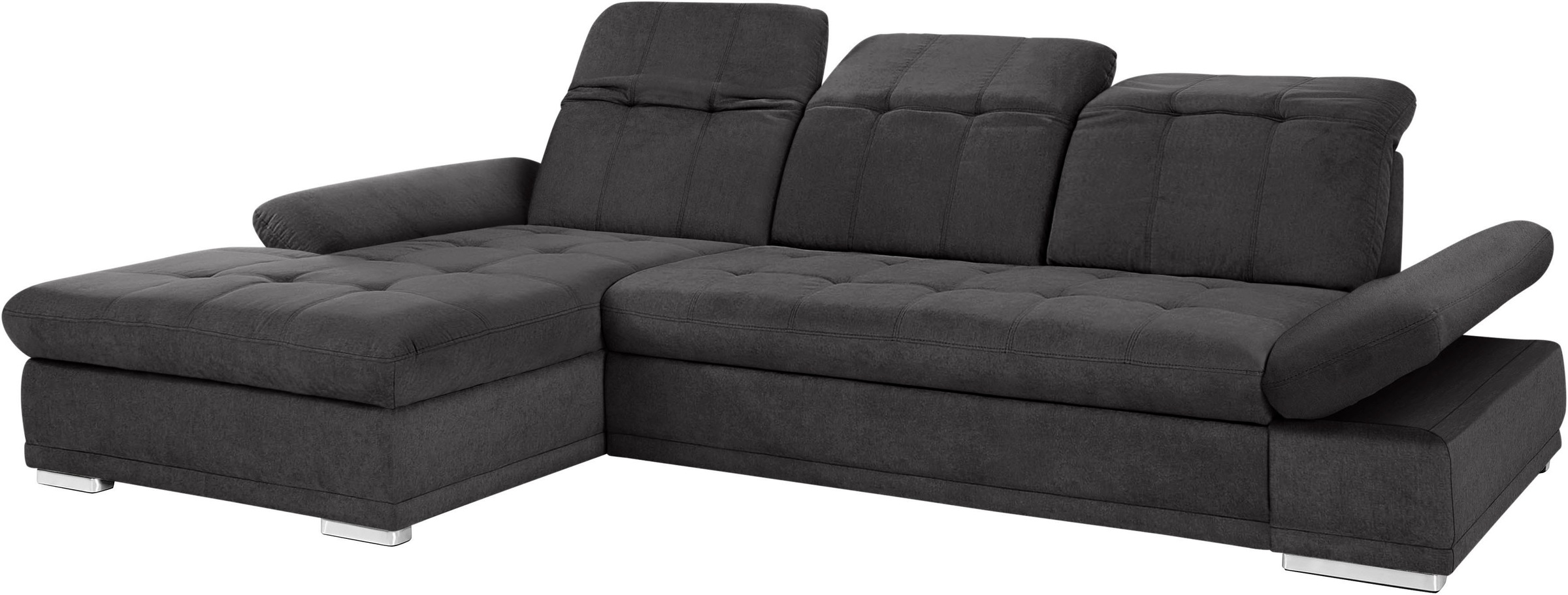 COTTA Ecksofa »Holiday L-Form mit Sitztiefen-, Armteil- und Kopfteilverstellung«, wahlweise mit Bettfunktion & Bettkasten