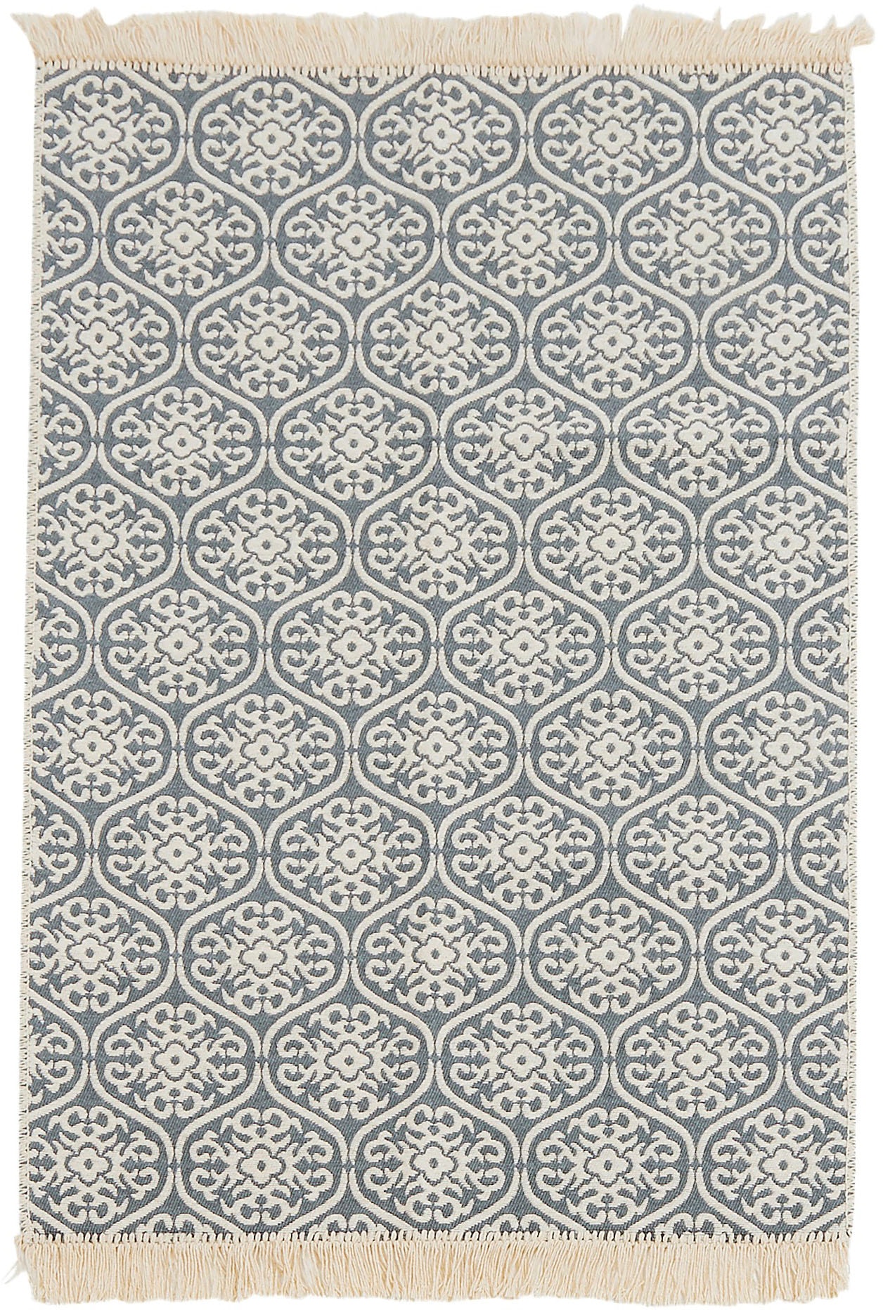 Teppich »FLORENZ«, rechteckig, Flachgewebe, Ornamente, mit Fransen, waschbar