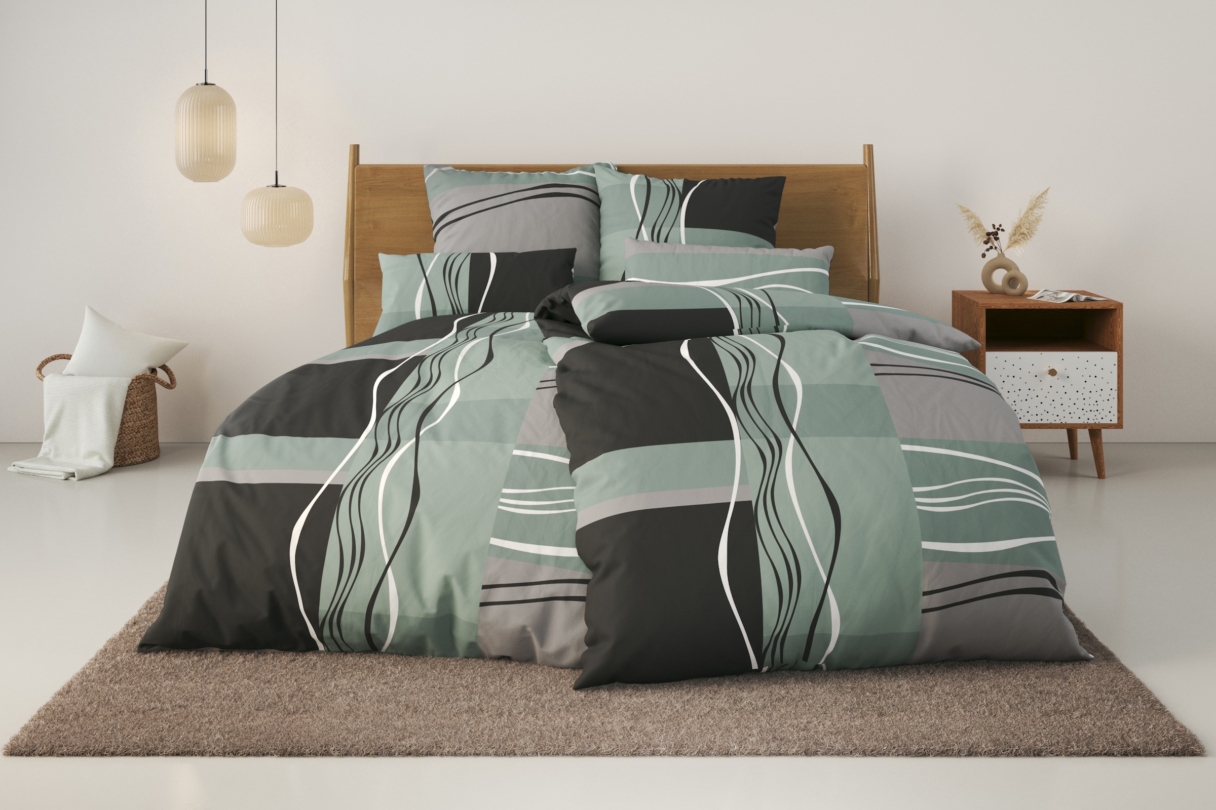GOODproduct Linge de lit »Kelian« 2 cuis in verschiedenen Qualitäten, gemusterte Bettwäsche