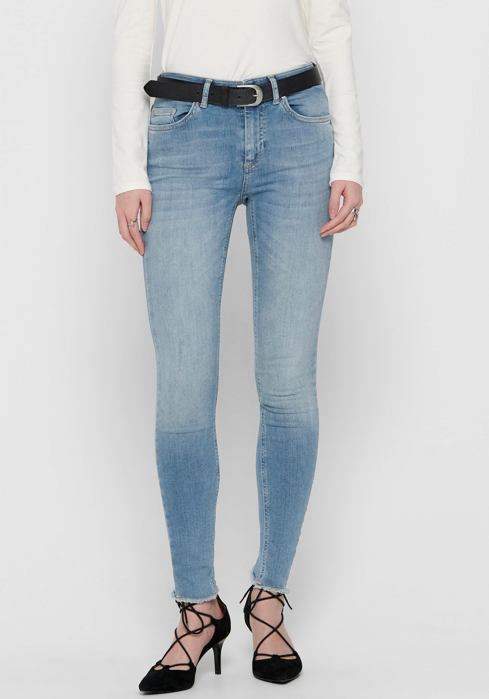 ONLY Ankle-Jeans »ONLBLUSH MID SK AK RAW REA1467« kaufen