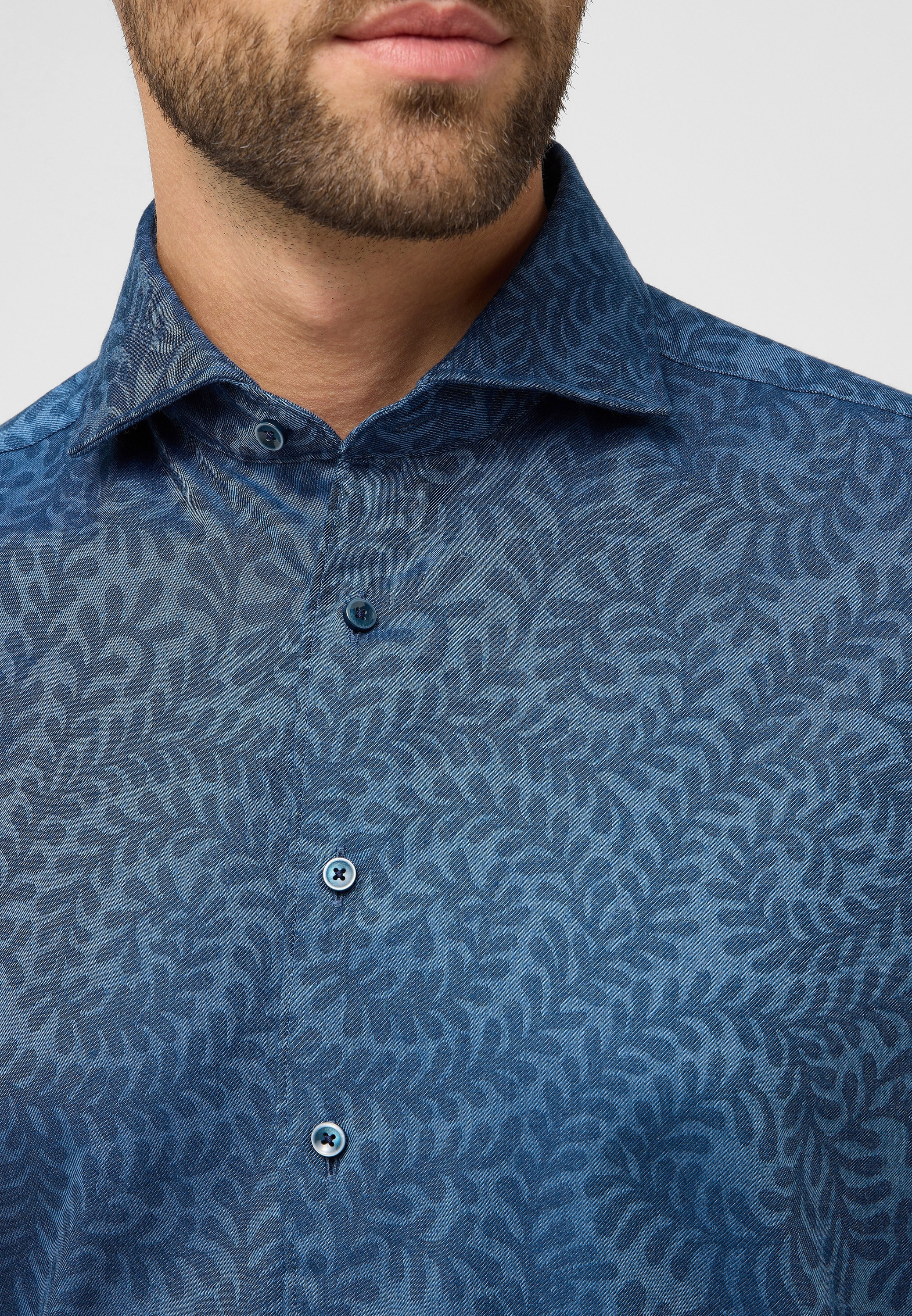 Eterna Langarmhemd »MODERN FIT« EASY IRON (bügelleicht)