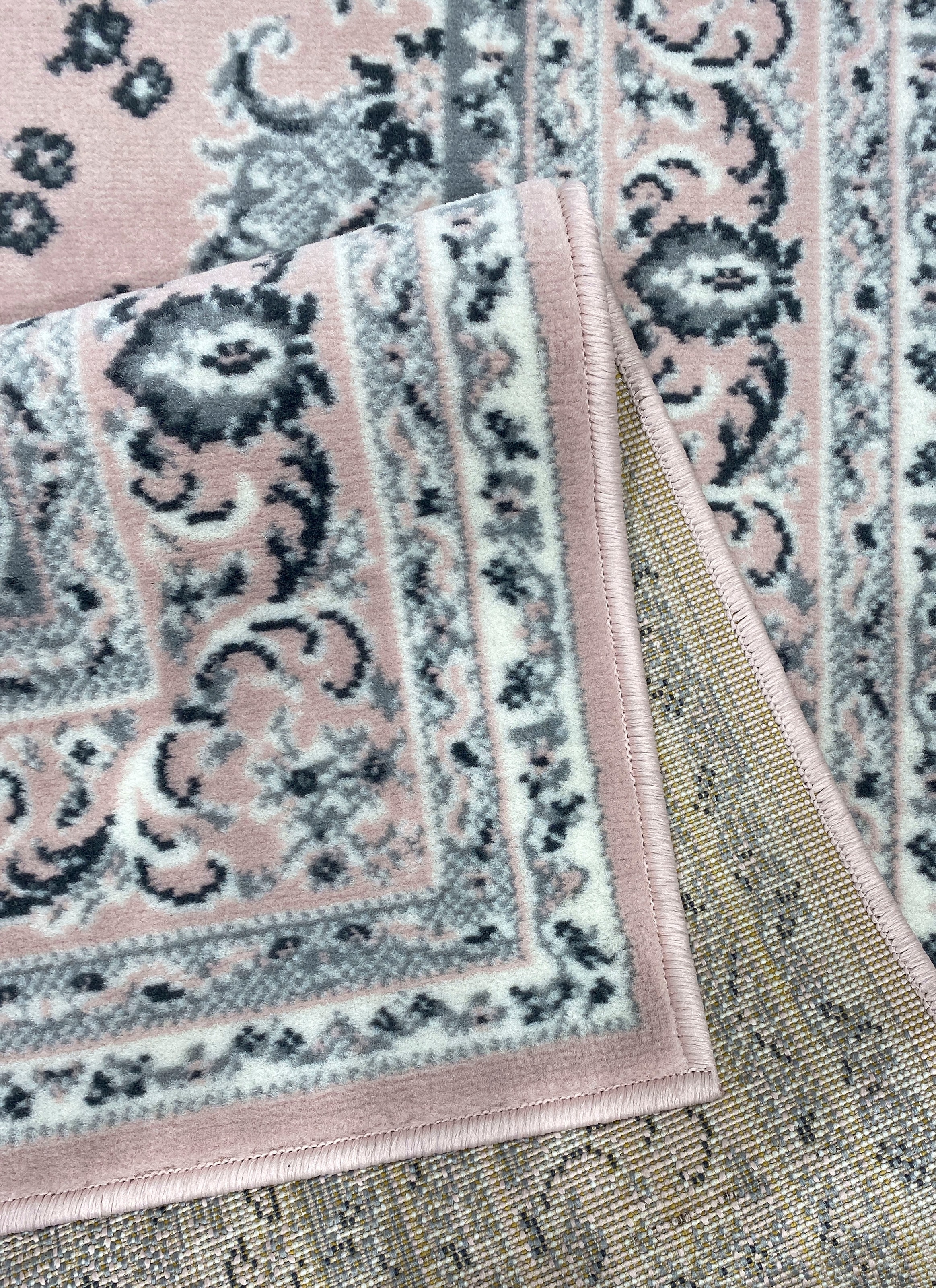 Home affaire Teppich »Oriental, Made in Belgium«, rechteckig, 7 mm Höhe, Orient-Optik, mit Bordüre, Teppich, Kurzflor, Weich