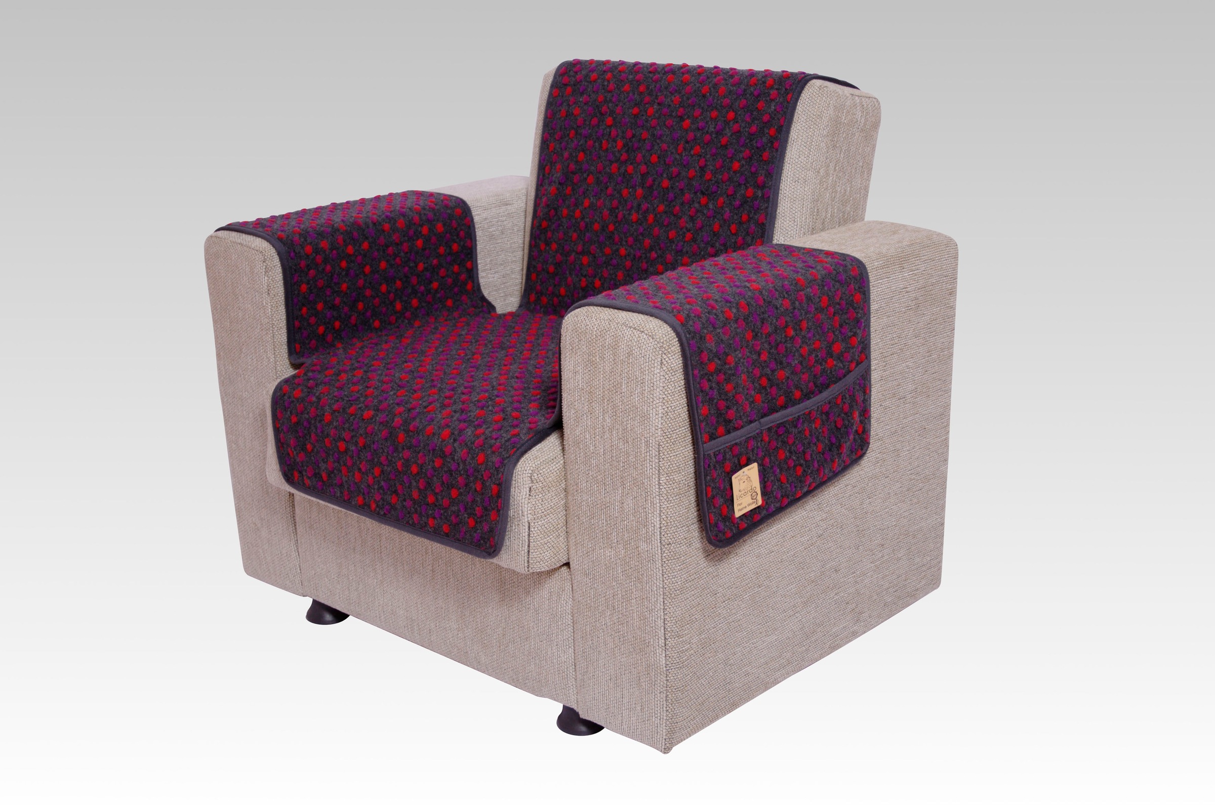 Image of Linke Licardo Sesselschoner »Punkte«, mit Armlehnenschonern aus reiner Schurwolle bei Ackermann Versand Schweiz