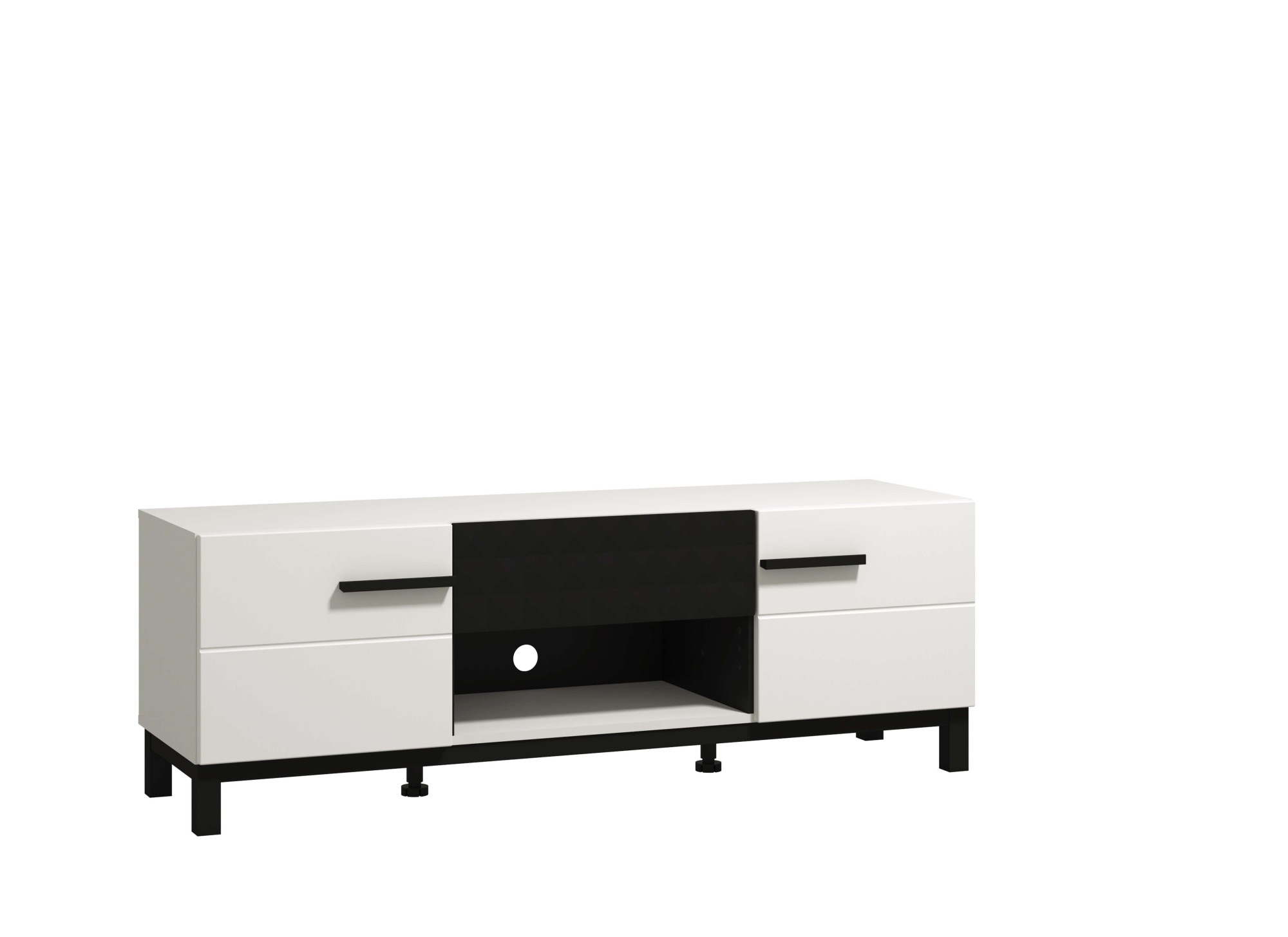 Home affaire Lowboard »Sarthe, Breite 147,5 cm TV- Lowboard, TV-Schrank, TV-Ständer«, TV-Kommode, Modernes Design, mit Schublade in toller 3D-Optik