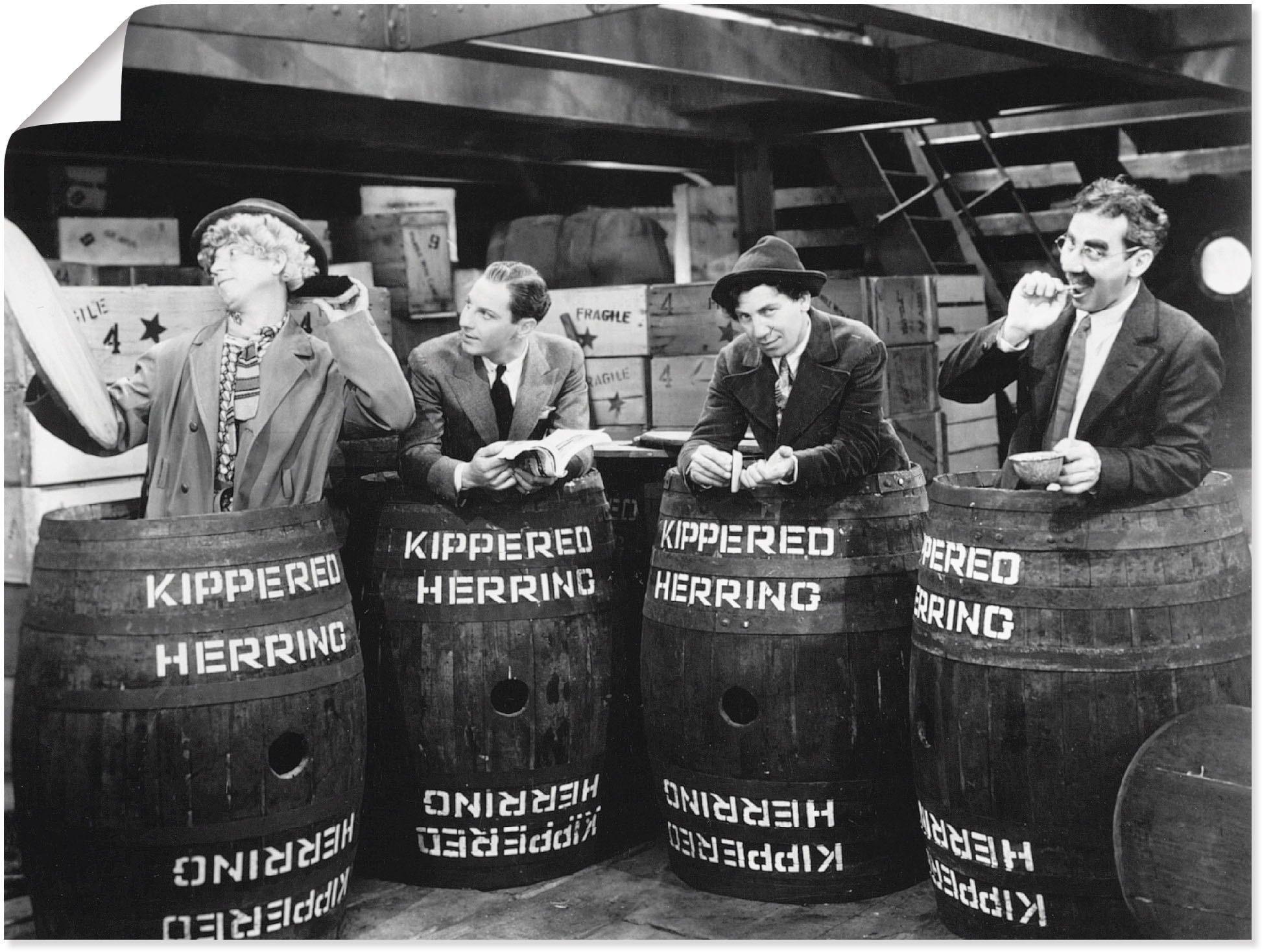 Image of Artland Wandbild »Die Marx Brothers auf See, 1931«, Stars, (1 St.), in vielen Grössen & Produktarten - Alubild / Outdoorbild für den Aussenbereich, Leinwandbild, Poster, Wandaufkleber / Wandtattoo auch für Badezimmer geeignet bei Ackermann Versand Schweiz