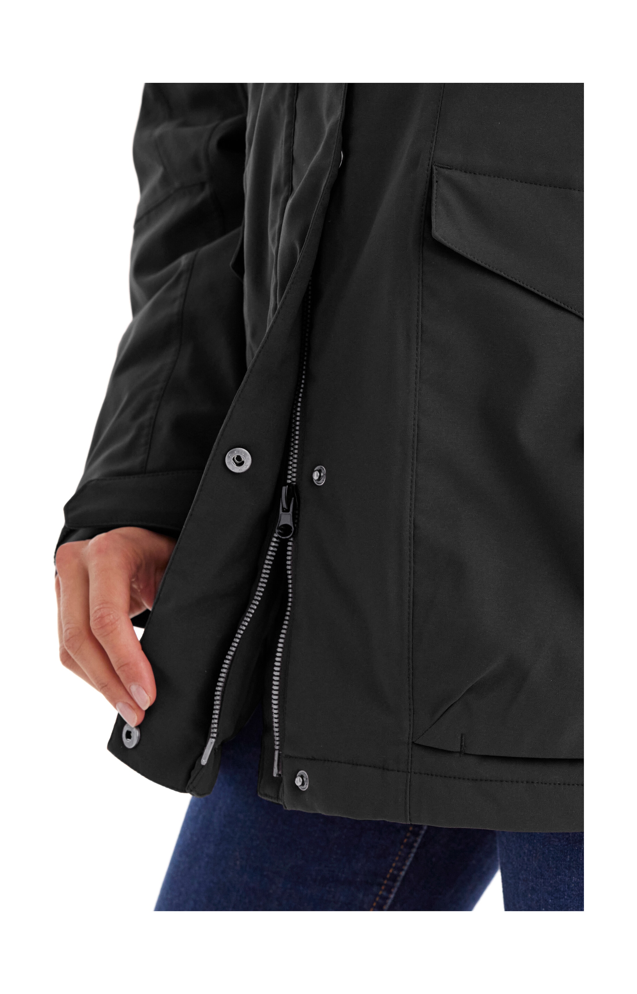 Killtec Funktionsjacke »Damen Jacke«, Wasserdichte, atmungsaktive Damenjacke mit abnehmbarer Kapuze