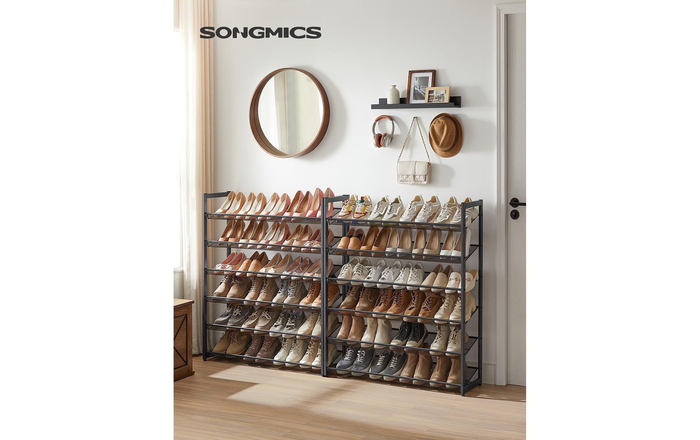 SONGMICS Schuhregal »92.3 x 221.4 cm«