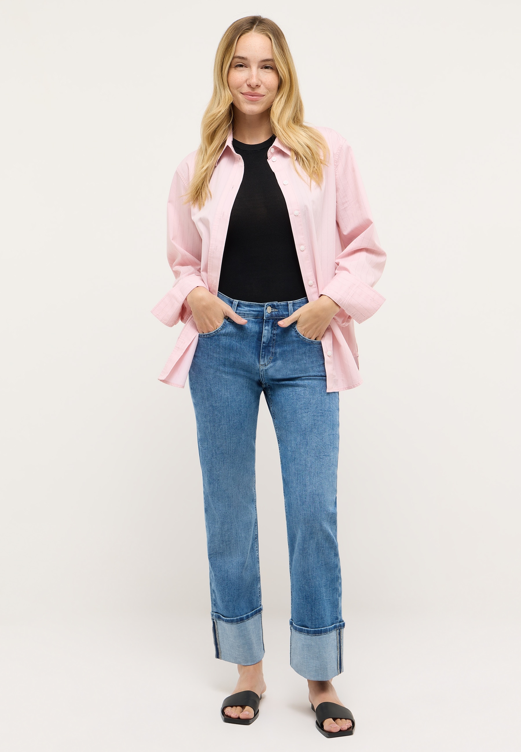 ANGELS Jeans droit »LARA TU« mit umgeschlagenem Bein