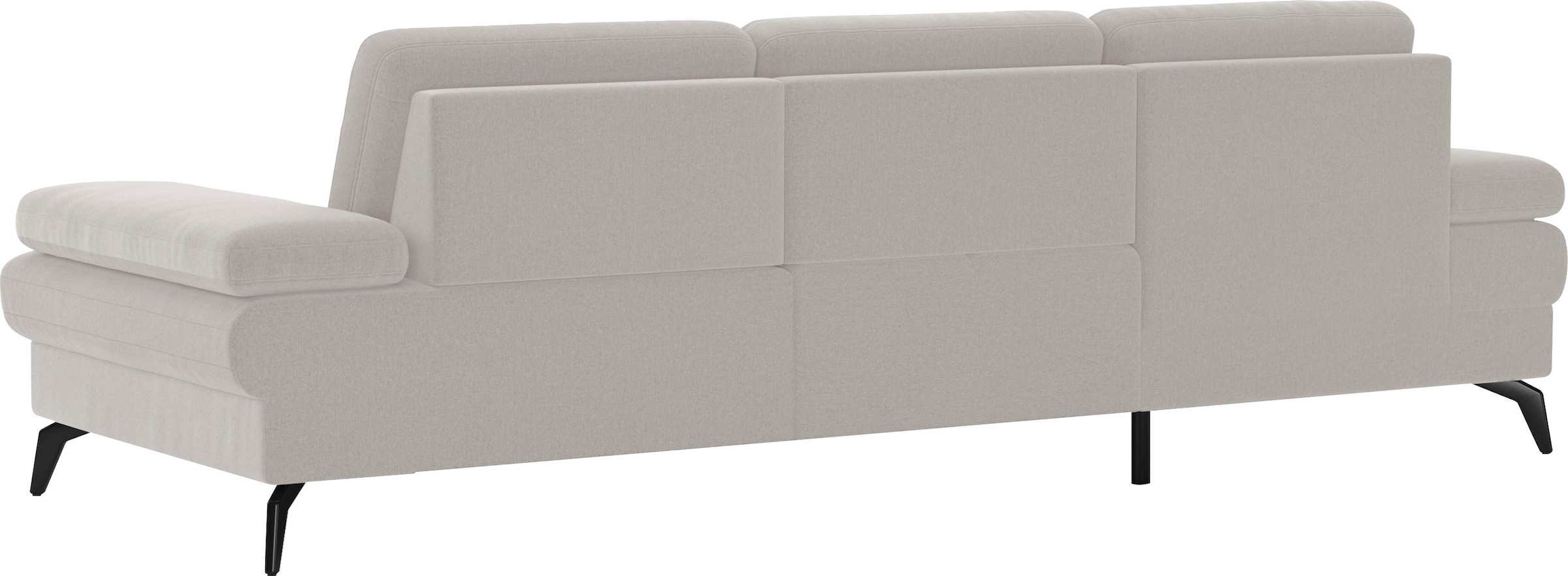 sit&more Ecksofa »Morris L-Form, inkl. Sitztiefenverstellung« wahlweise mit Armteilverstellung, Bettfunktion & Bettkasten