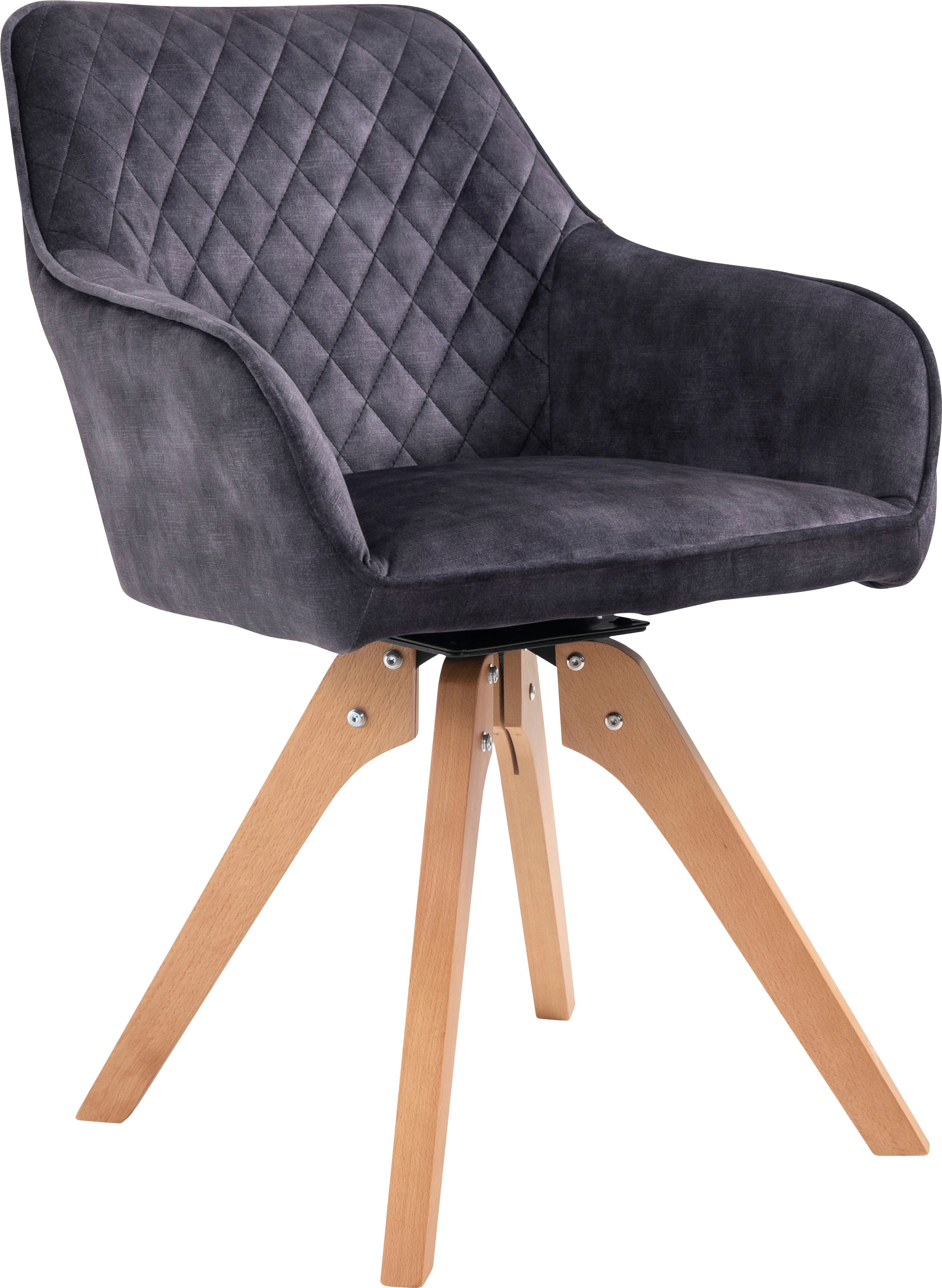 cm, (5-tlg.), Tischbreite mit Stühle SalesFever Samtverlours 160 180° drehbar, Essgruppe, kaufen