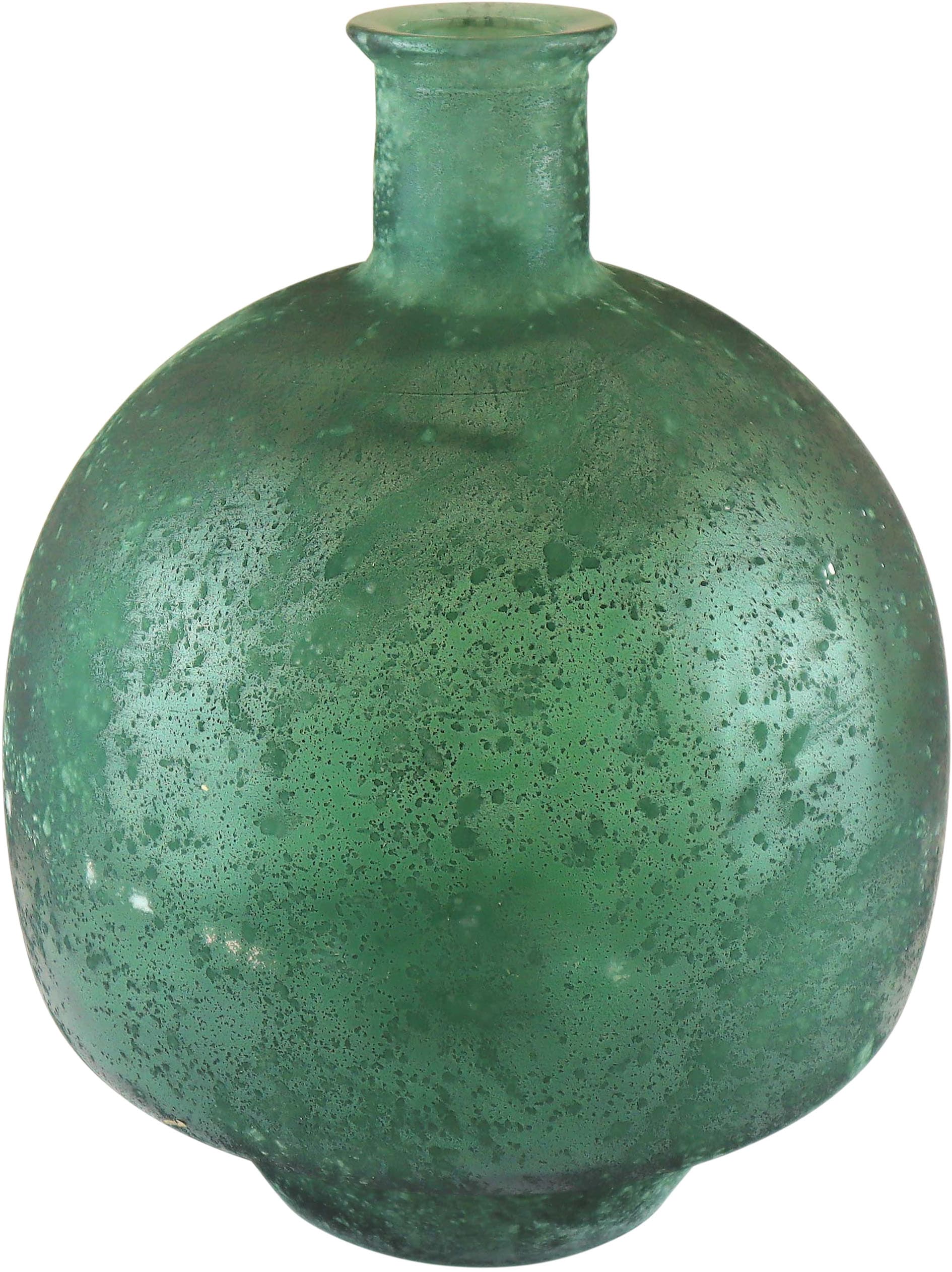 Image of AM Design Dekovase "aus recyceltem grünen Glas im mattierten Finish" schonend hergestellt und stilvoll