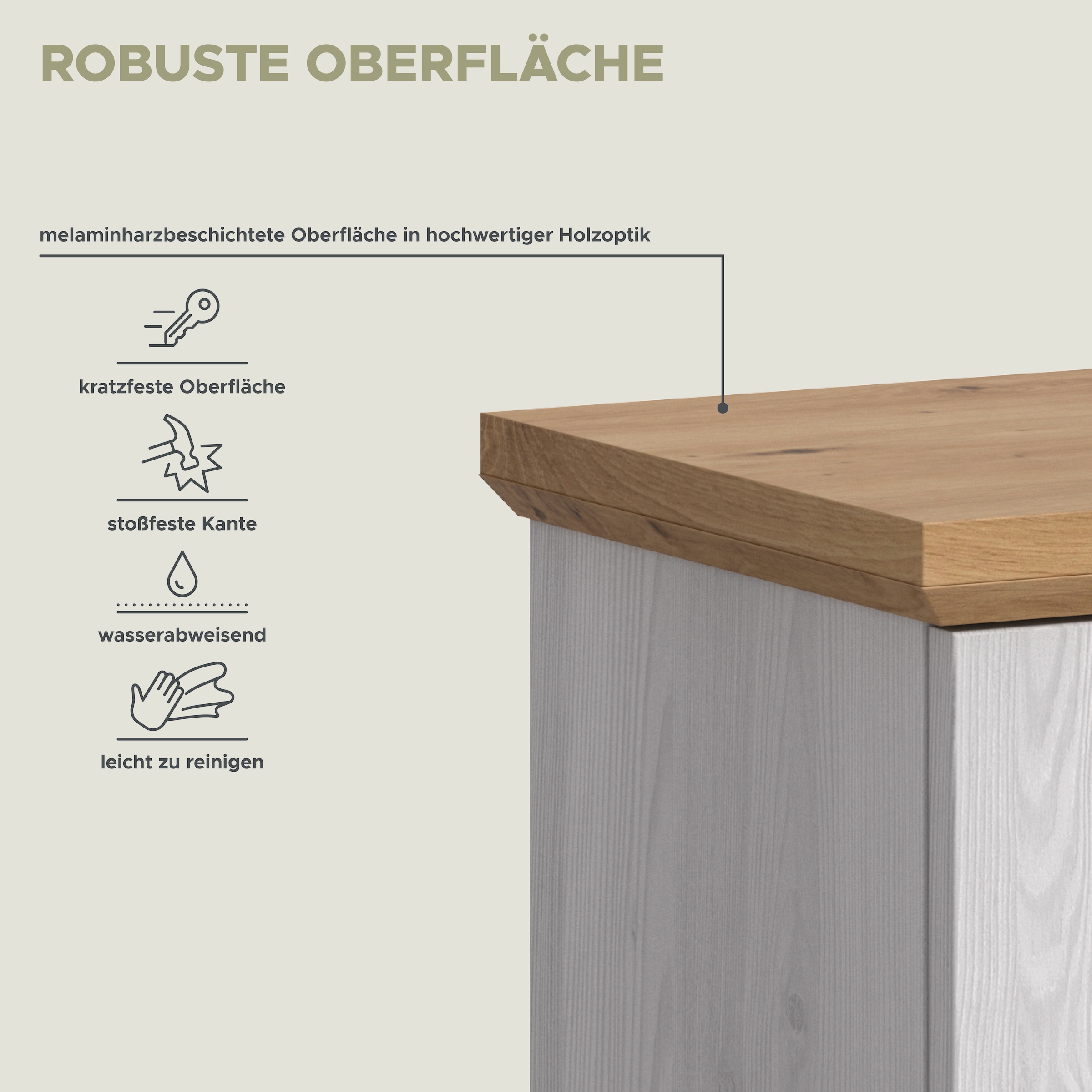 welltime Unterschrank »COSENZA« 1 Stk. tlg. Standschrank, Badezimmerschrank, Bad, Badezimmer