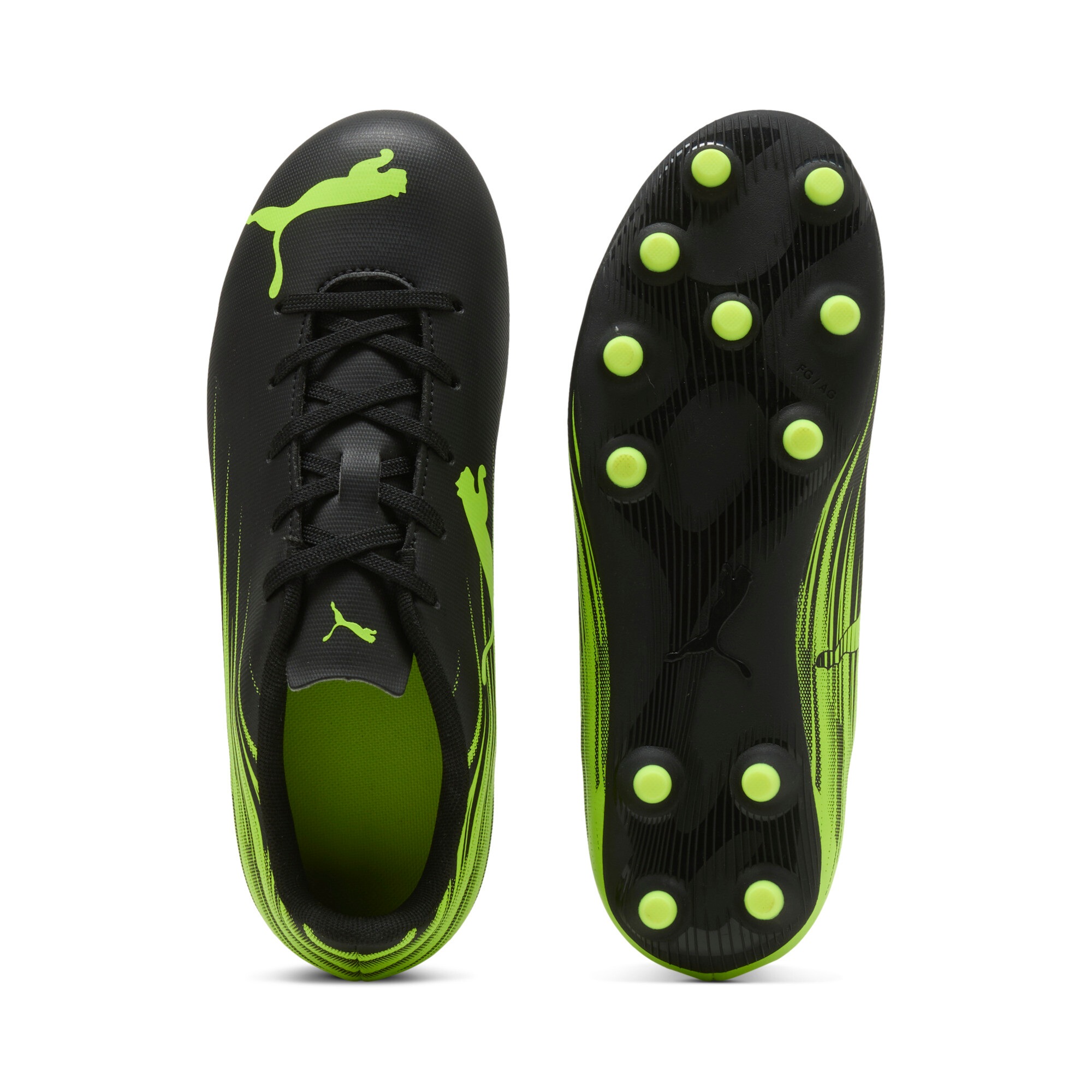 PUMA Chaussure de football »ATTACANTO II FGAG JR«  avec crampons pour terrains en gazon et gazon synthétique, avec lacets