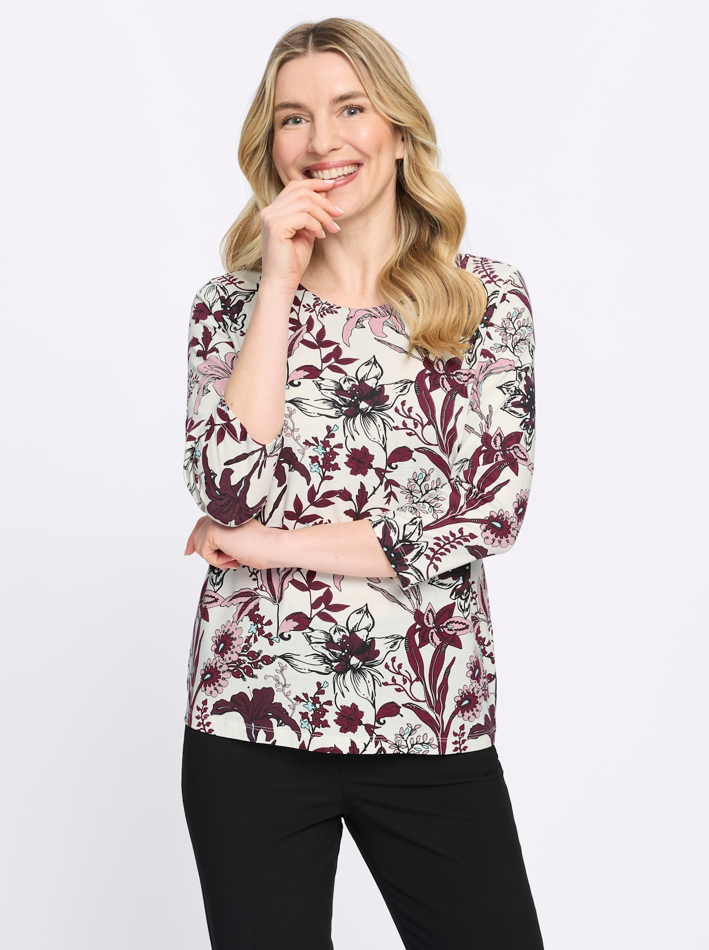 Classic Basics Shirt à col rond »Rundhals-Shirt« 1