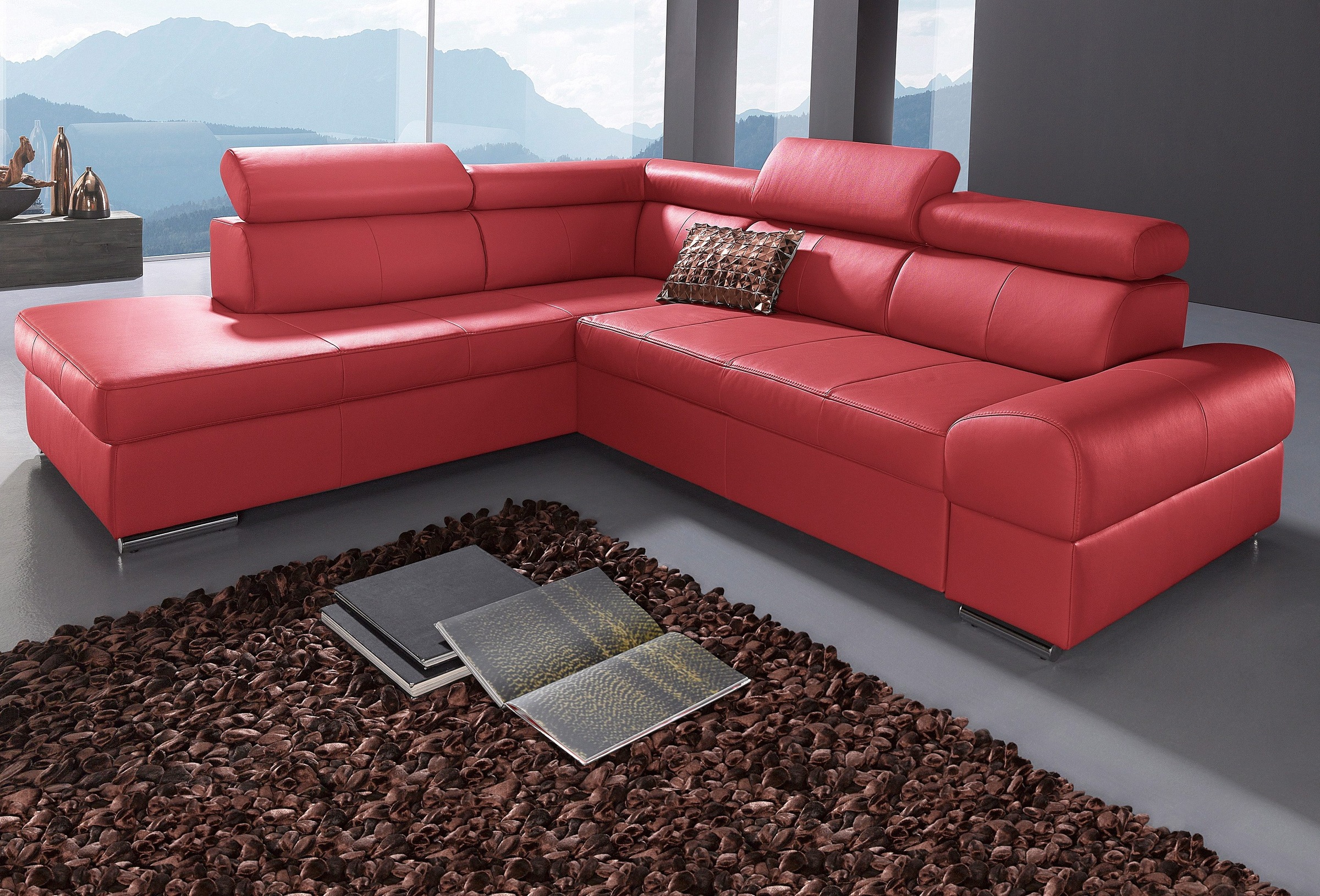 Image of sit&more Ecksofa, mit verstellbaren Kopfteilen, wahlweise mit Bettfunktion bei Ackermann Versand Schweiz