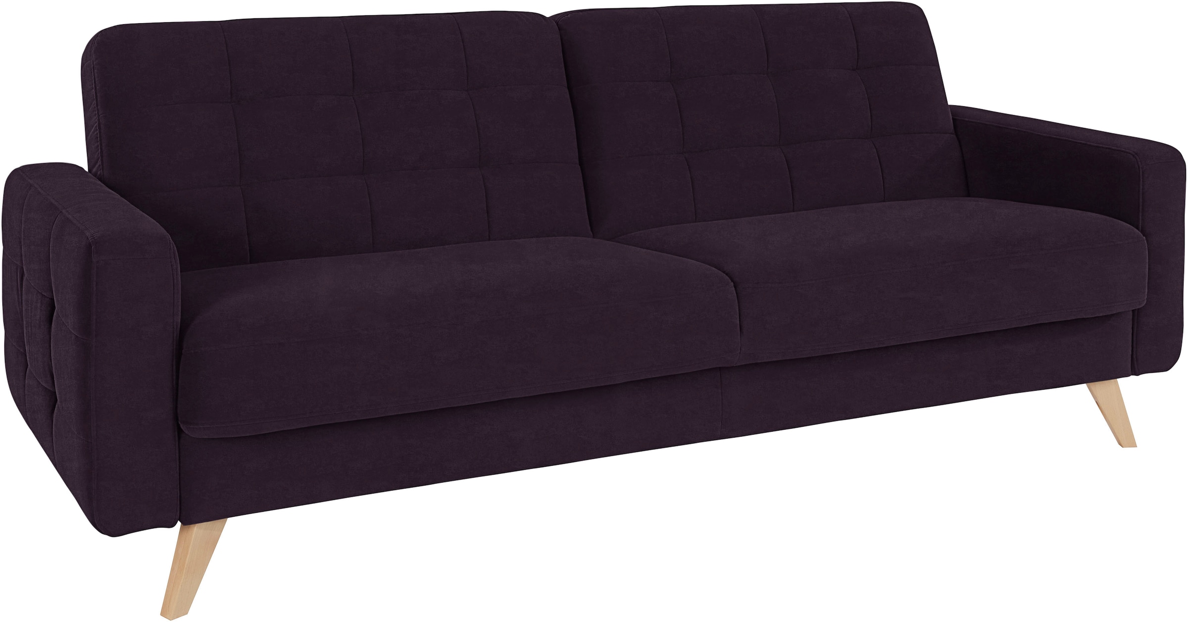 exxpo - sofa fashion 3-places »Nappa, kompakt, bequem, zeitloses Design, Breite 222cm, L-Form« superbe finition des détails