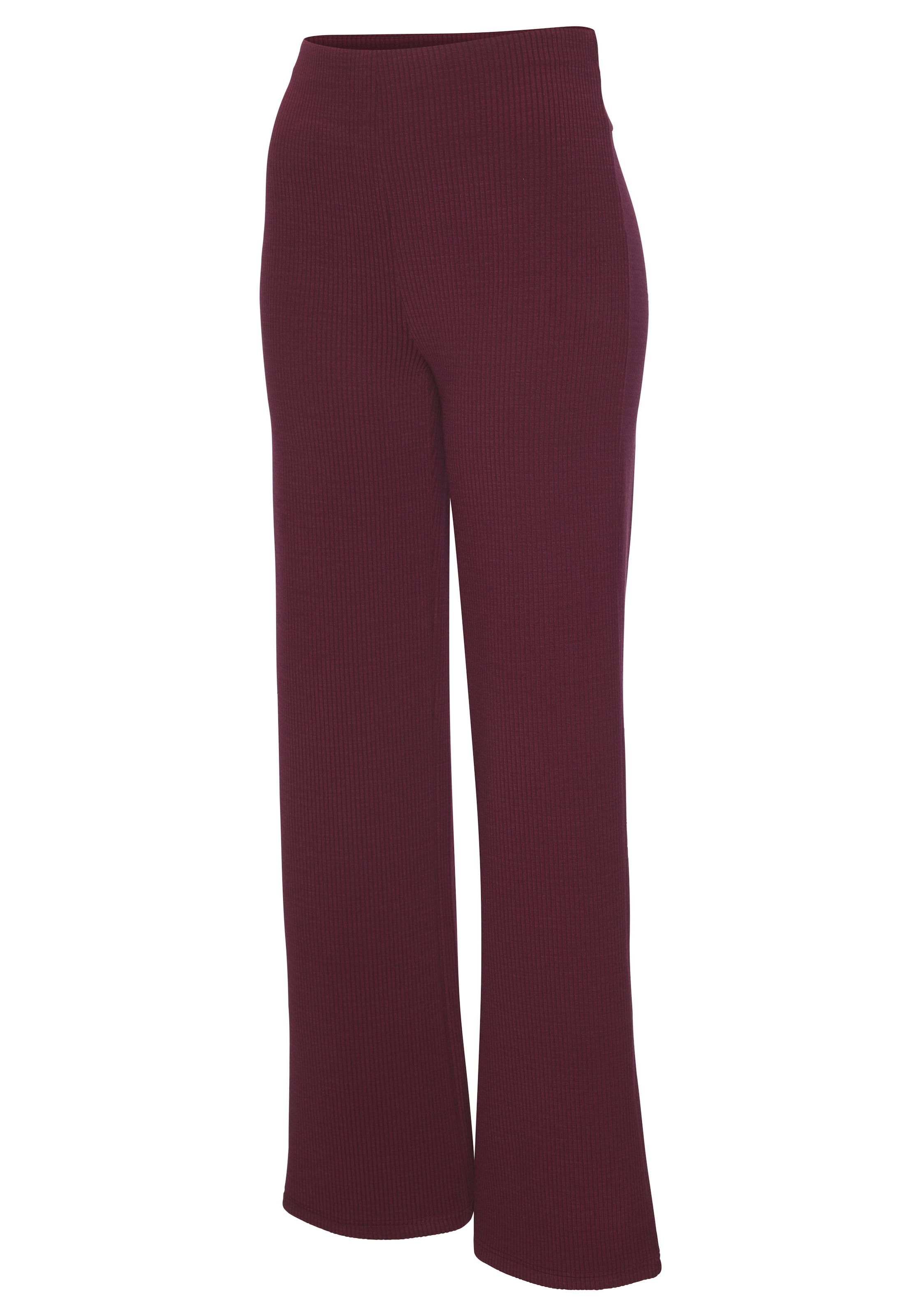 LASCANA ACTIVE Pantalon de sport  aus elastischer Rippstruktur