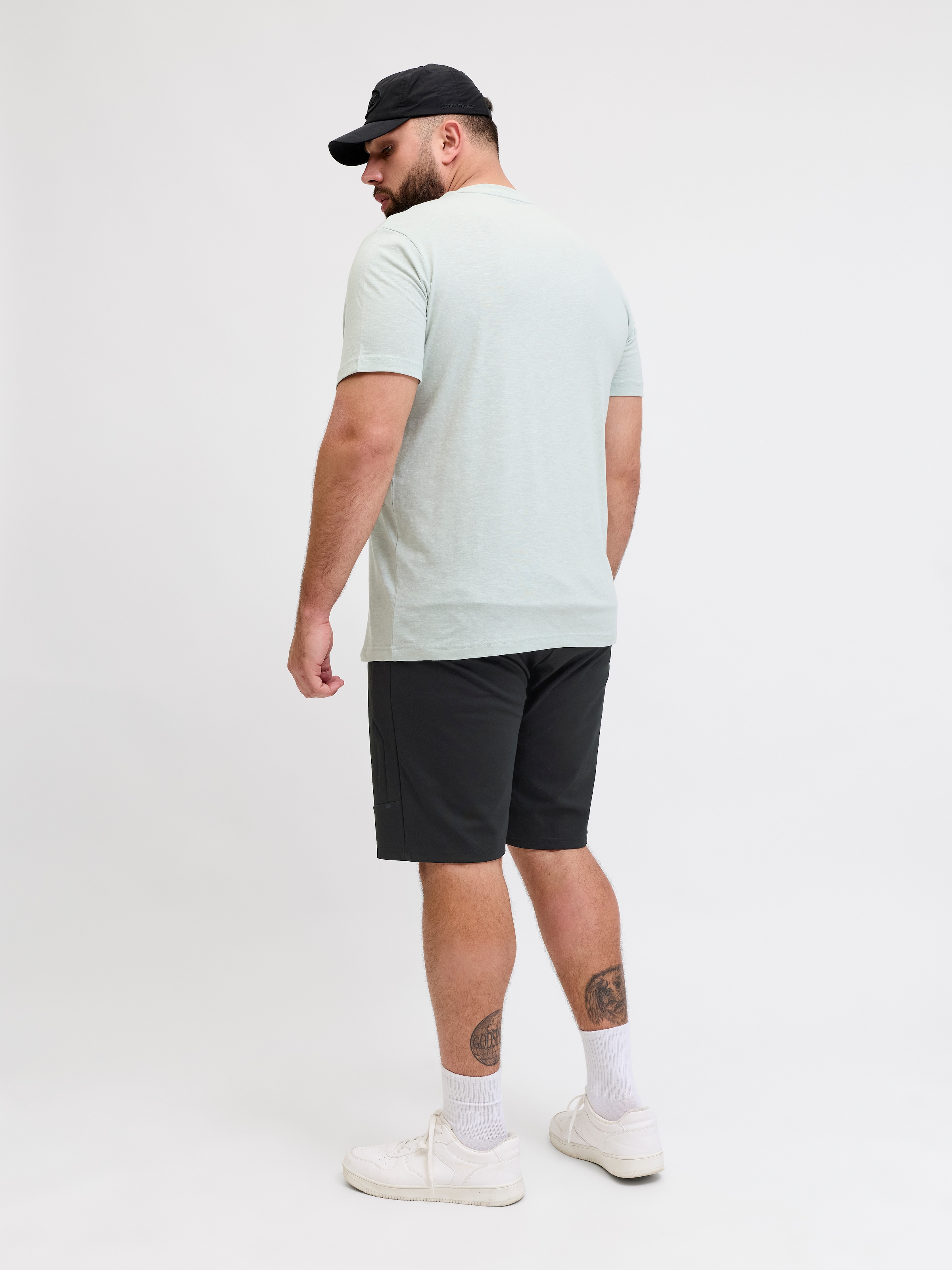 Jack & Jones PlusSize Sweatshorts »JPSTGORDON BASE SWEAT SHORTS SRT SN PLS«  mélange de matières avec stretch, coupe regular fit