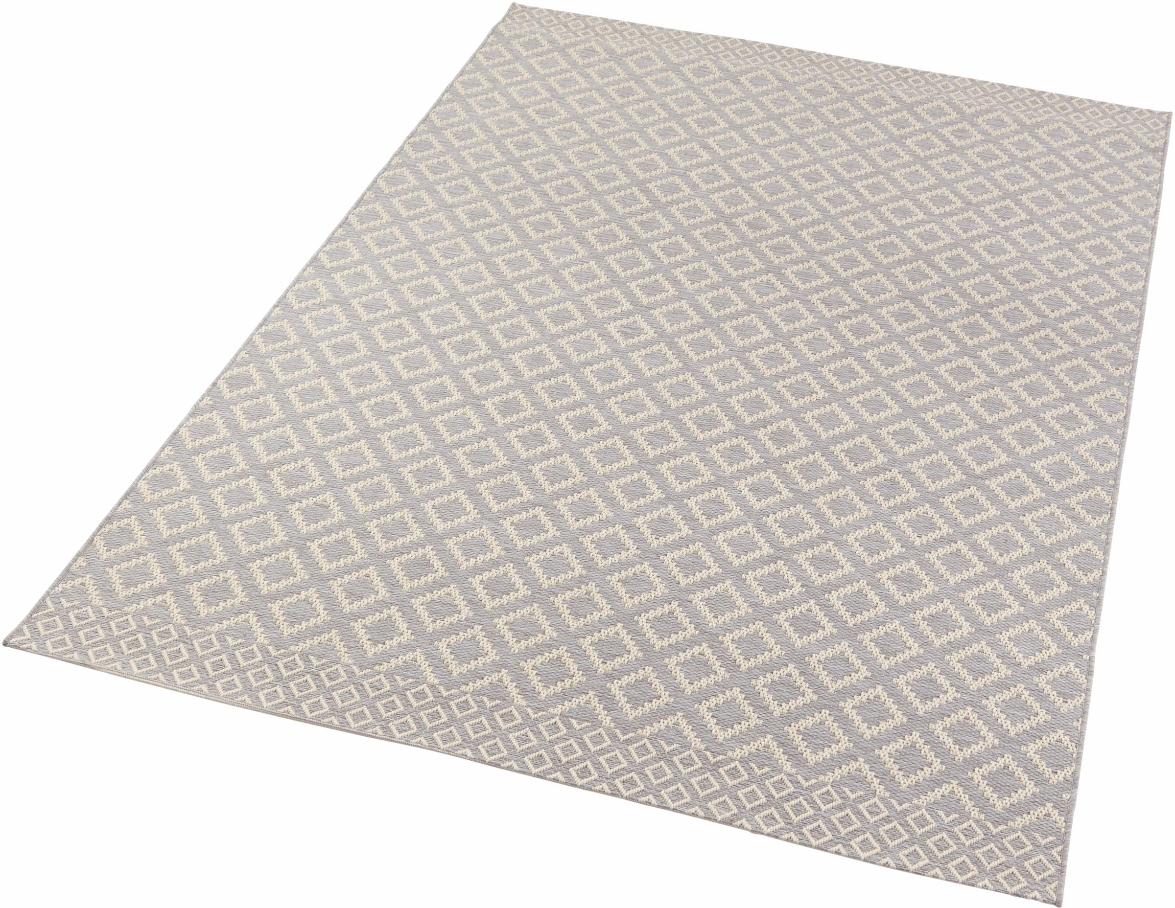 Image of Zala Living Teppich »Avenue«, rechteckig, 4 mm Höhe, Flachgewebe In und Outdoor geeignet, Hoch-Tief-Struktur, Makramee Optik, Balkon, Terrasse, Wohnzimmer, Robust, Pflegeleicht bei Ackermann Versand Schweiz