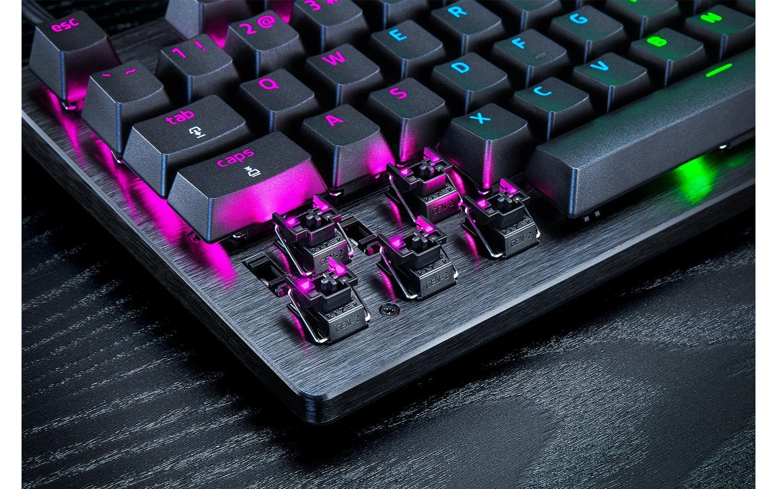 RAZER Gaming-Tastatur »Huntsman V3 Pro Tenkeyless DE Layout«, (Handgelenkauflage-Multimedia-Tasten)