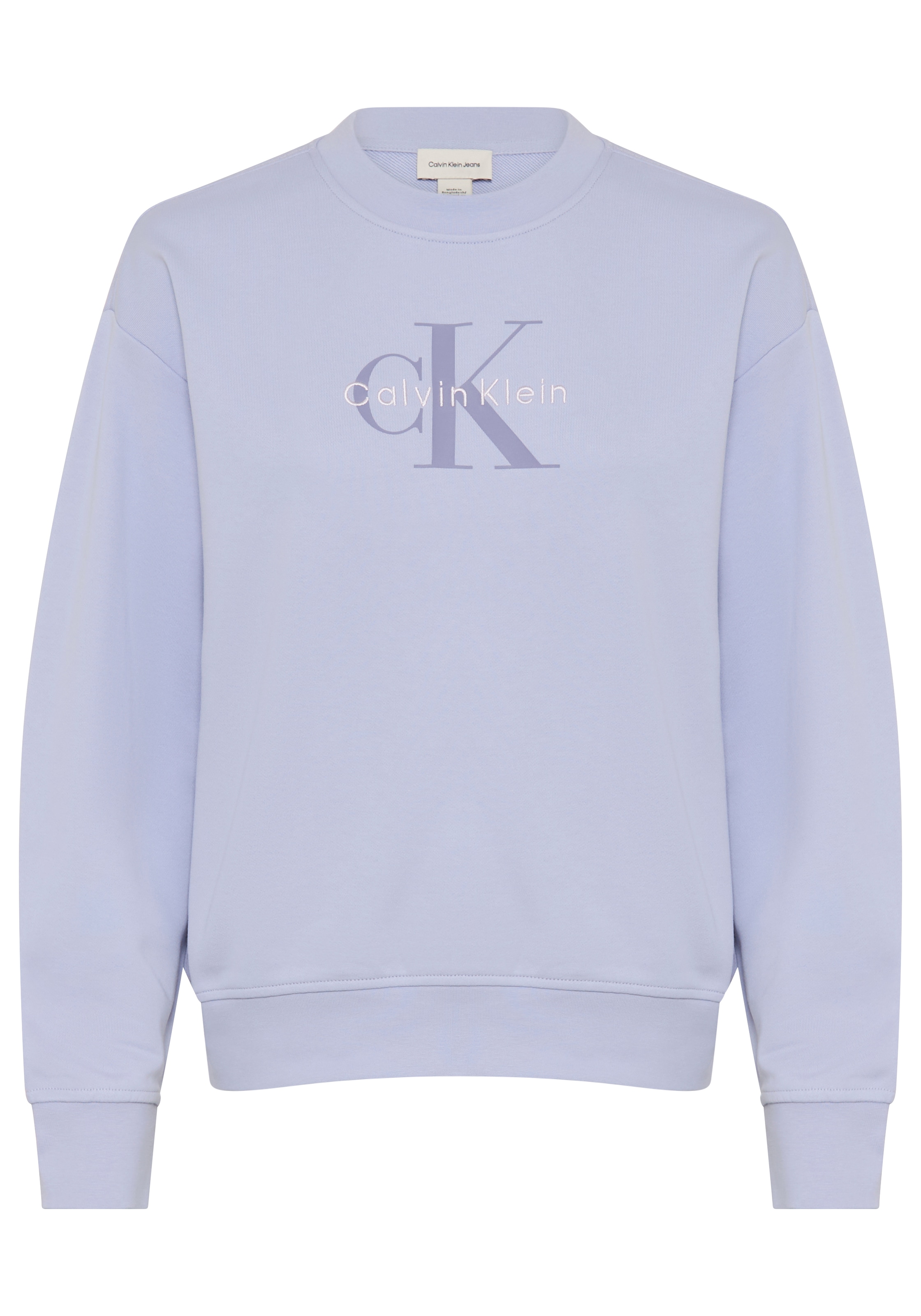 Calvin Klein Jeans Sweatshirt »FRENCH TERRY MONOLOGO CREW«, Regular fit, Logoschriftzug
