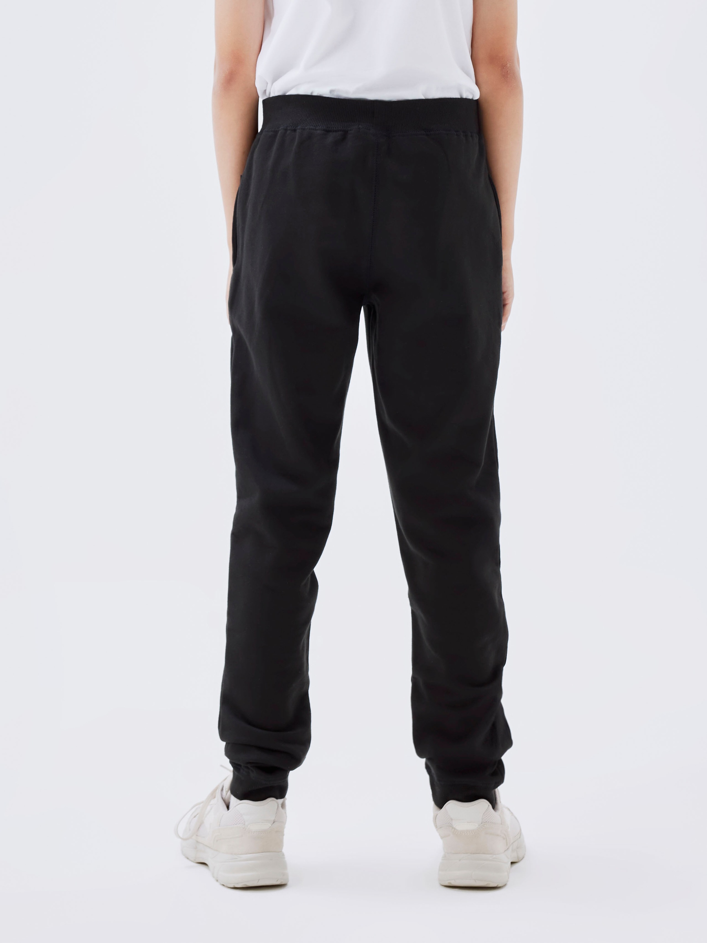 Name It Pantalon sweat »NKMSWEAT – Jogger mit verstellbarem Bund und Rippbündchen«  uni, décontracté, coupe régulière, sweat gratté