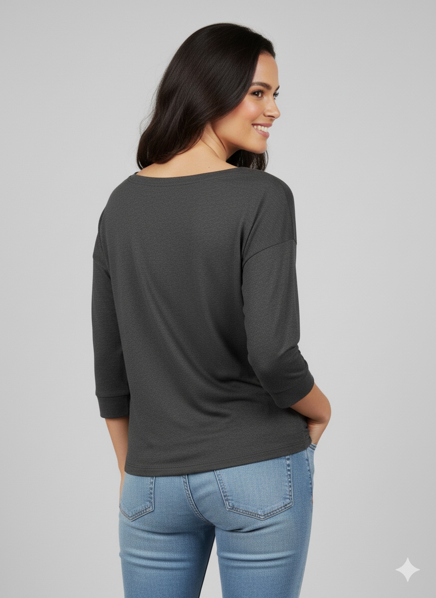 Ragwear Langarmshirt »SHIMONA O«, abgerundeter Saum