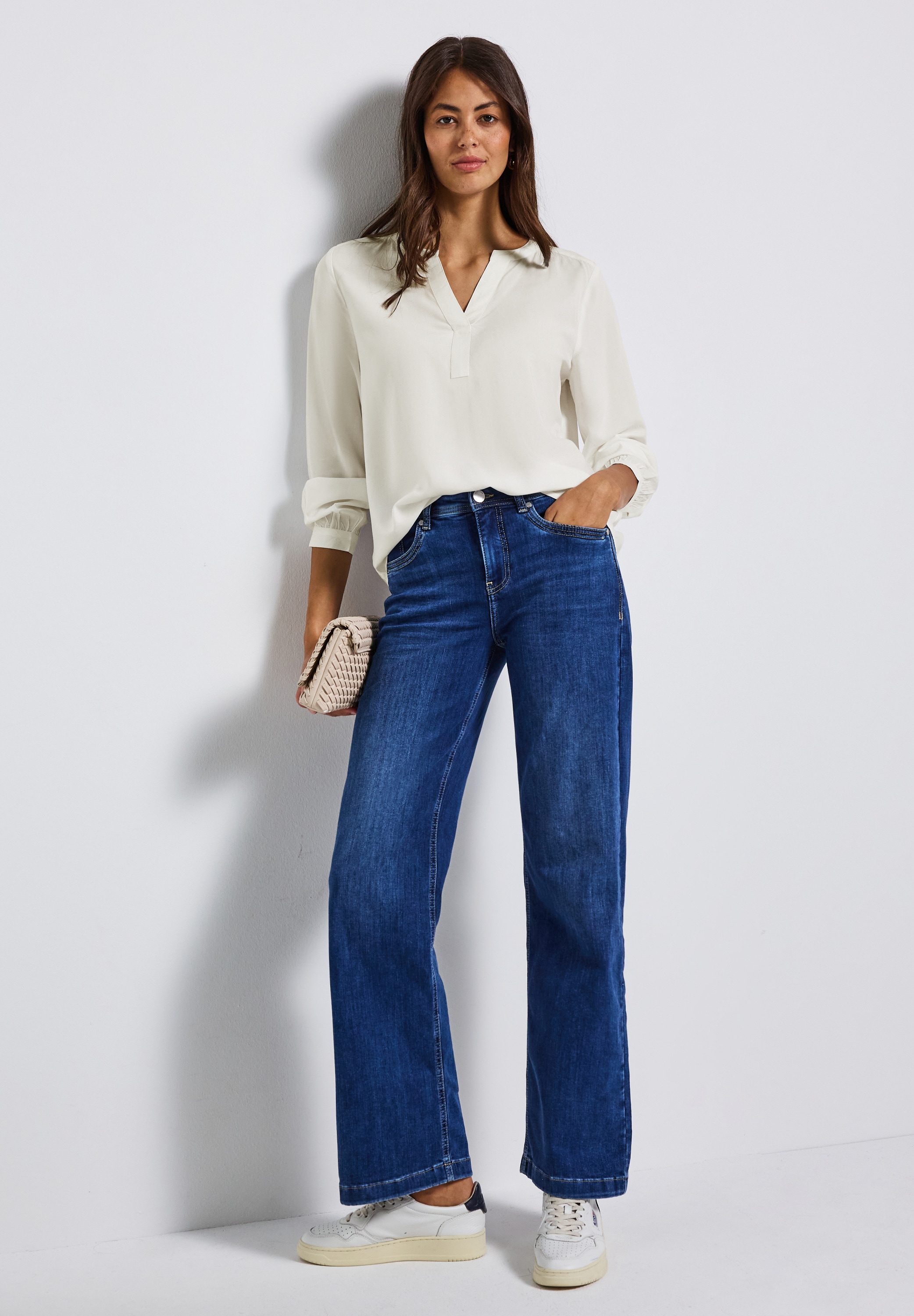 STREET ONE Blouse à manches longues style tunique