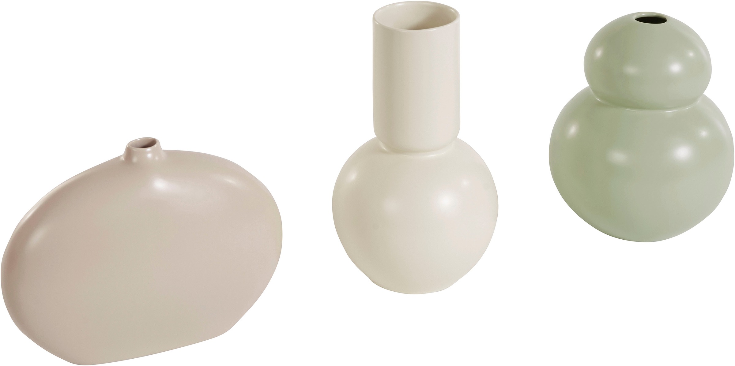 Image of LeGer Home by Lena Gercke Tischvase »Ava«, (Set, 3 St.), aus Steingut bei Ackermann Versand Schweiz