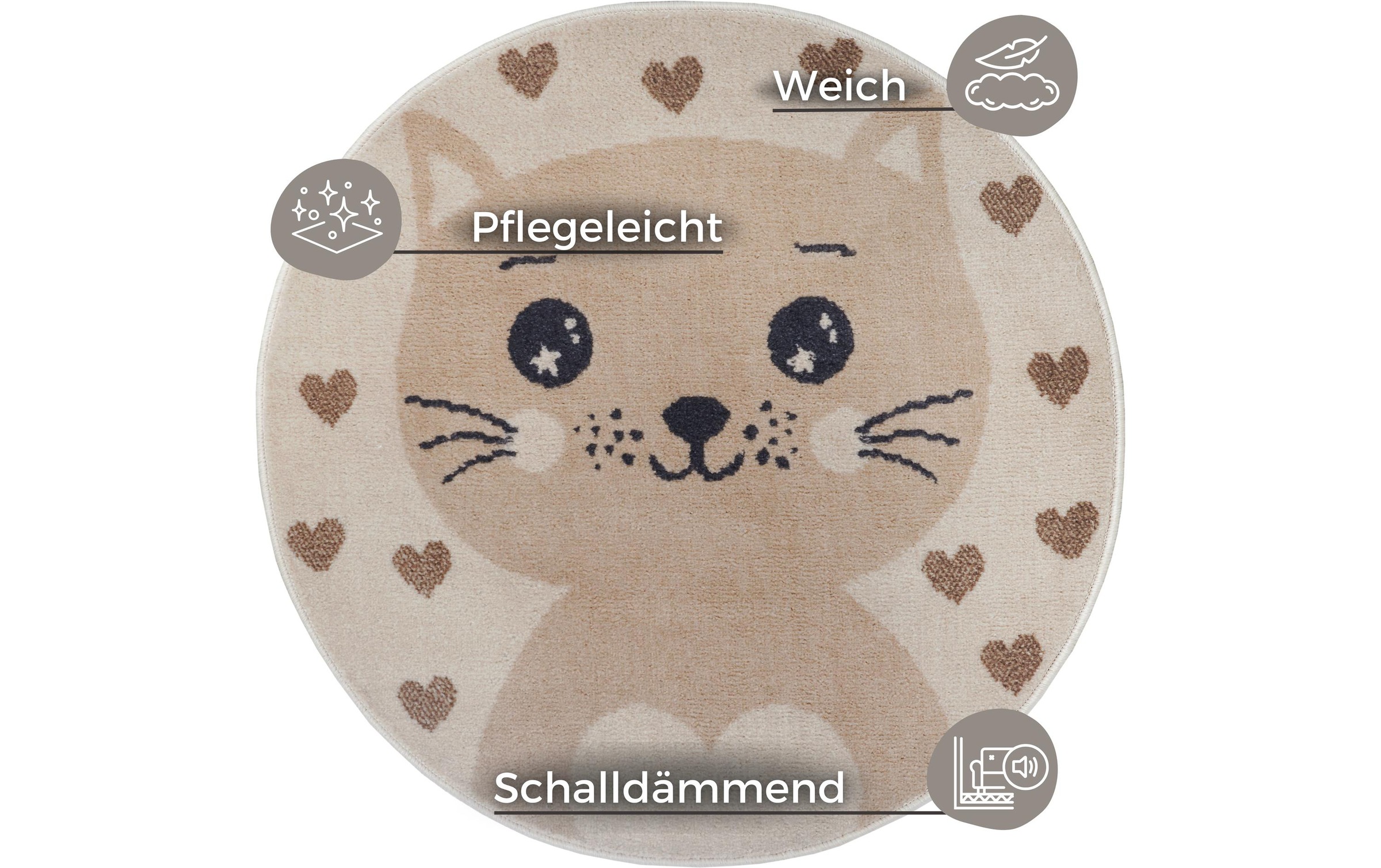 HANSE Home Kinderteppich »Cat 140 cm«