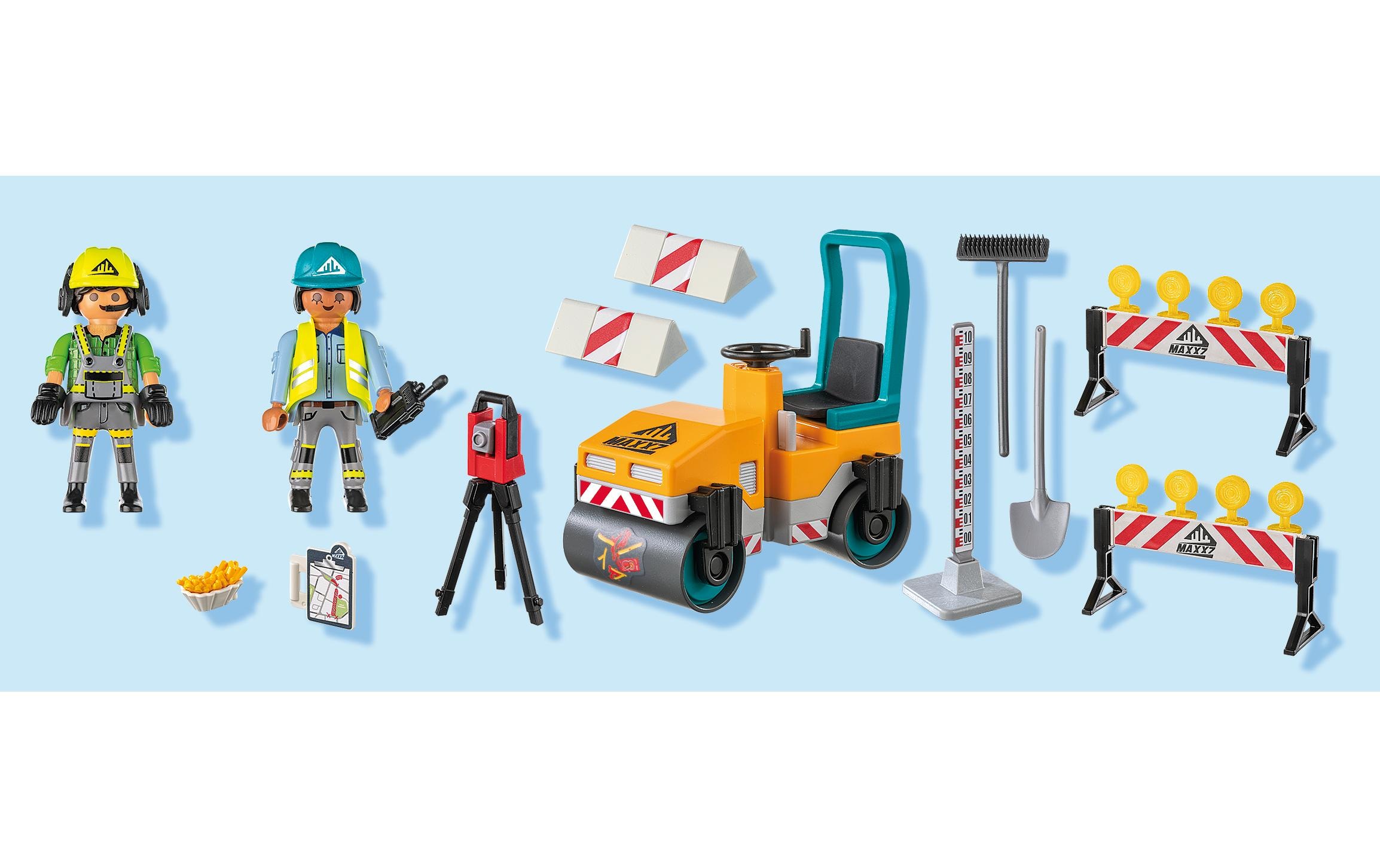 Playmobil® Spielbausteine »Action Heroes Strassenbaustelle 71751«, (43 St.)