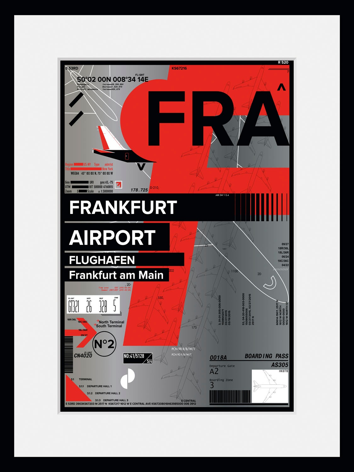 Image of queence Bild »FRA AIRPORT«, Flugzeuge, (1 St.) bei Ackermann Versand Schweiz