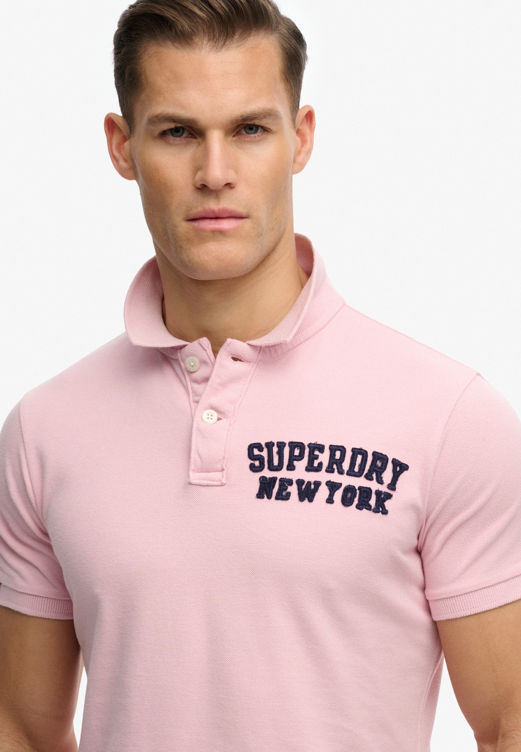 Superdry Poloshirt »VINTAGE ATHLETIC POLO« mit Polokragen und Knopfleiste, aus Baumwolle, Relaxed Fit
