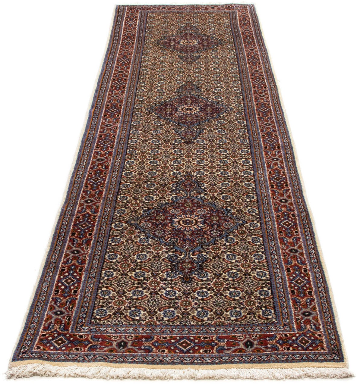 Image of morgenland Hochflor-Läufer »Moud Figurativ Rosso scuro 300 x 82 cm«, rechteckig, 1 mm Höhe, Unikat mit Zertifikat bei Ackermann Versand Schweiz