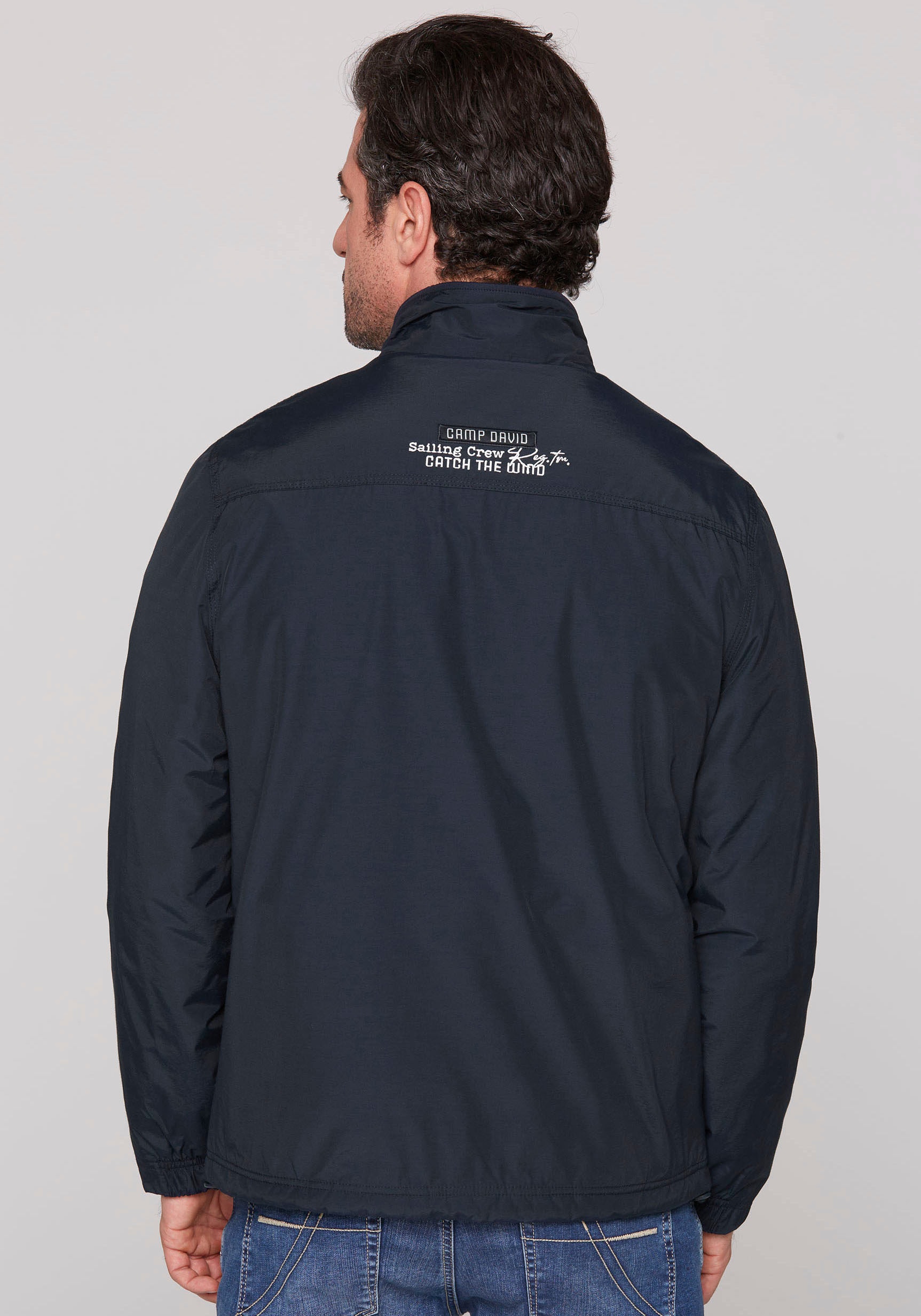 CAMP DAVID Windbreaker, mit Logostickereien