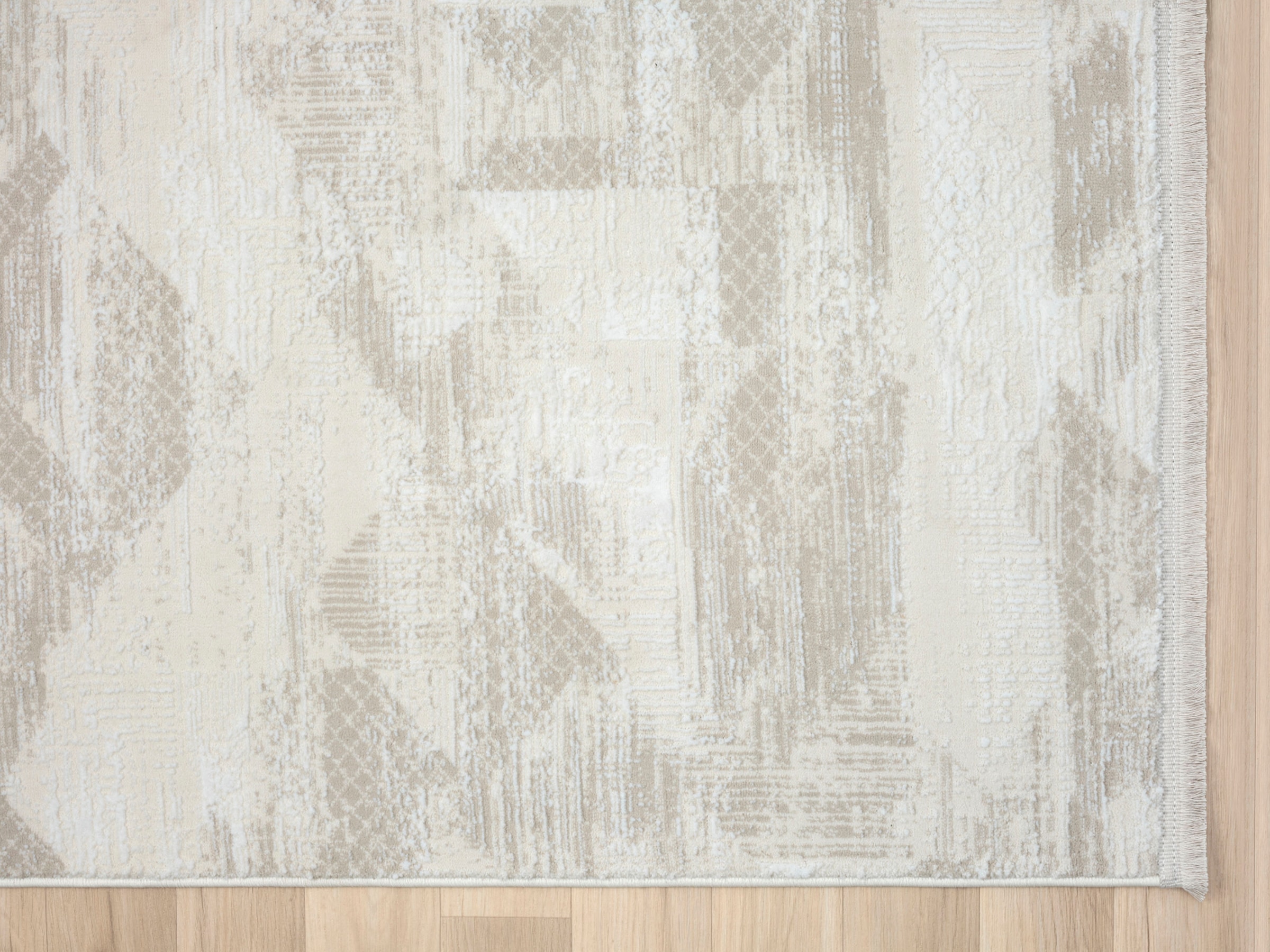 Myflair Möbel & Accessoires Teppich »My Life, LAGERRÄUMUNG!« rechteckig 10 mm Höhe Kurzflor, Retro-Style, besonders weich durch Microfaser, mit Fransen