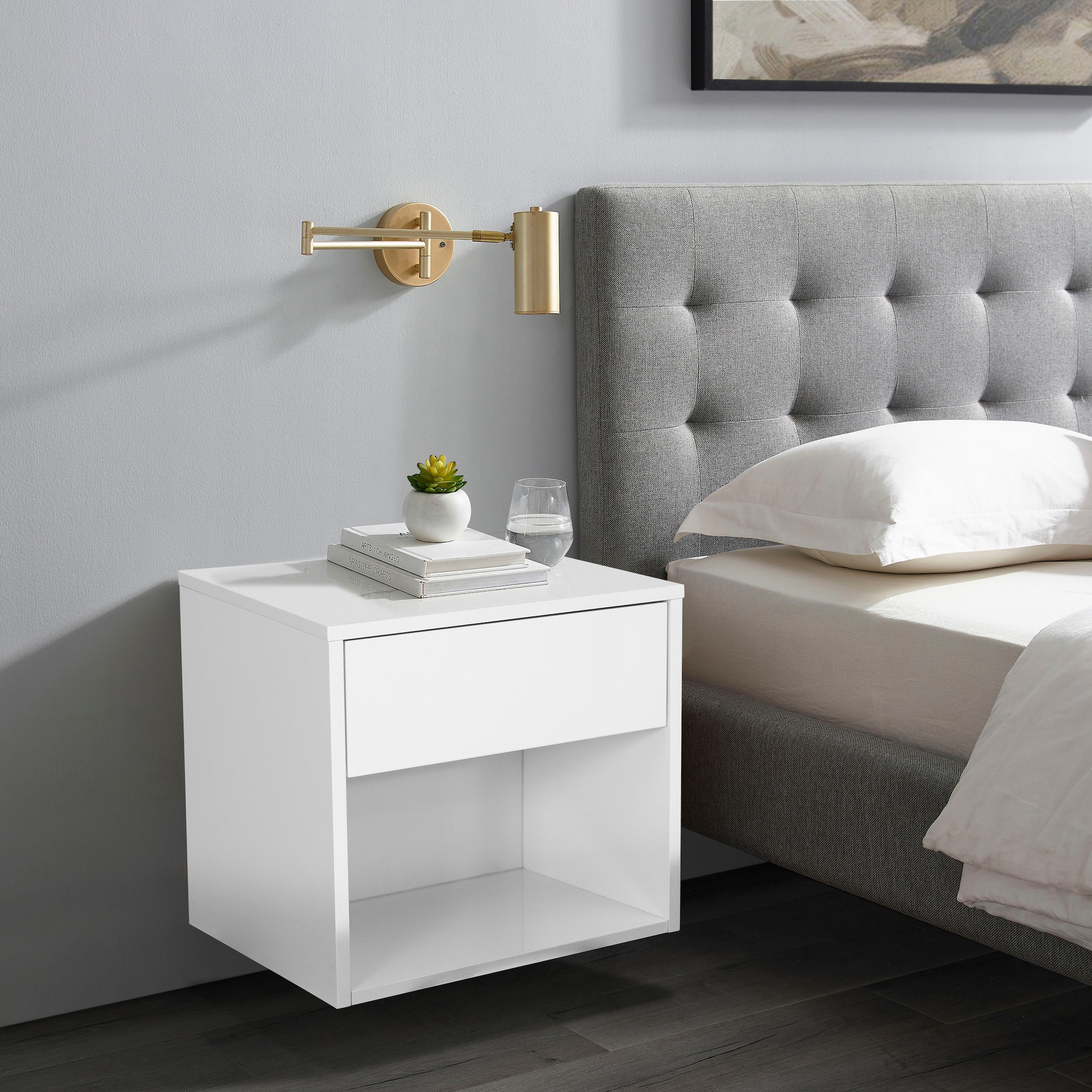 COUCH♥ Nachttisch »Bett-Beistand«, MDF, Schublade, in verschiedenen  Farbvarianten, Breite ca. 39,9 cm kaufen | Bettbänke