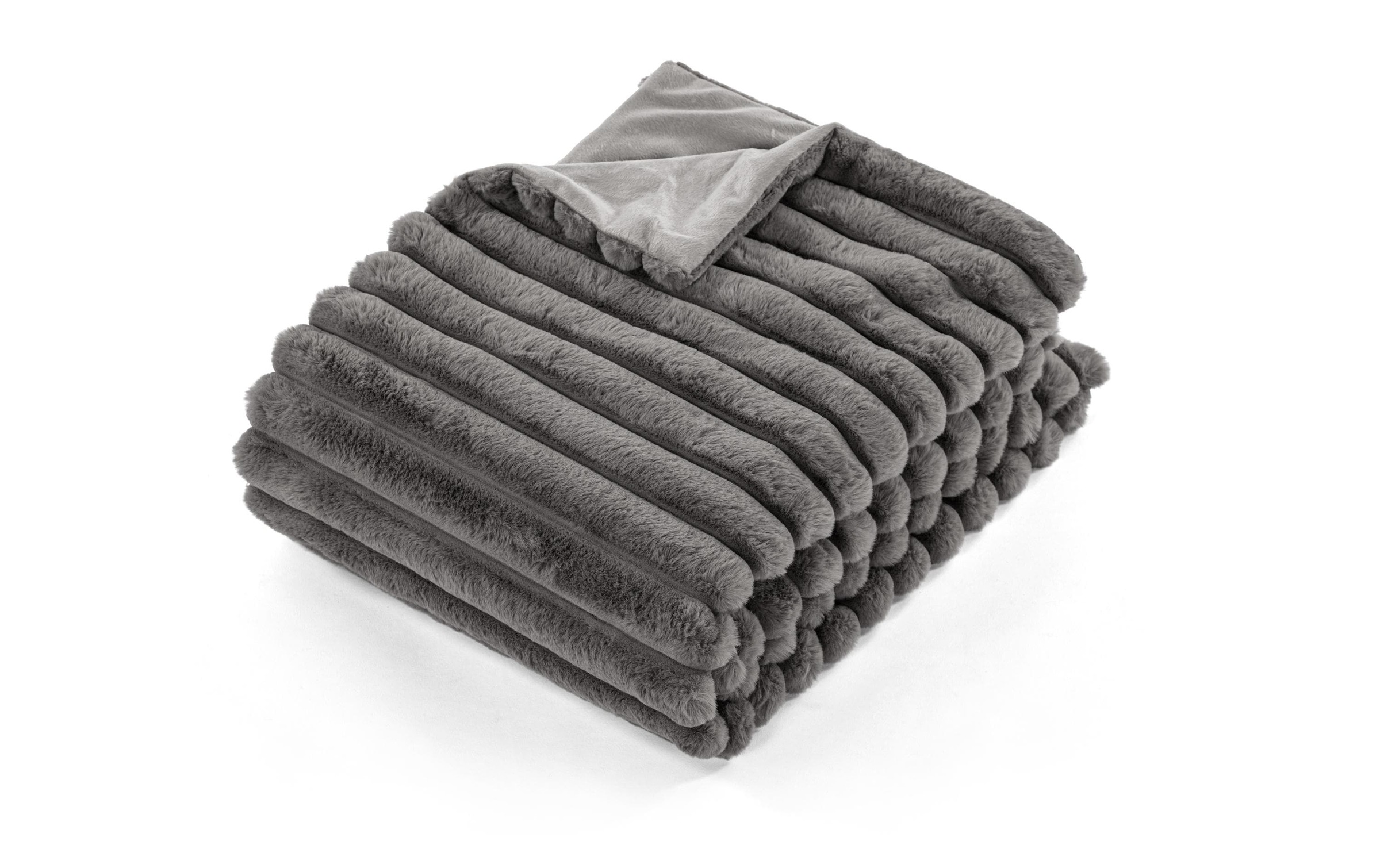 Image of Wohndecke "Tiseco Rabbit Stripe 130 x 170 cm"