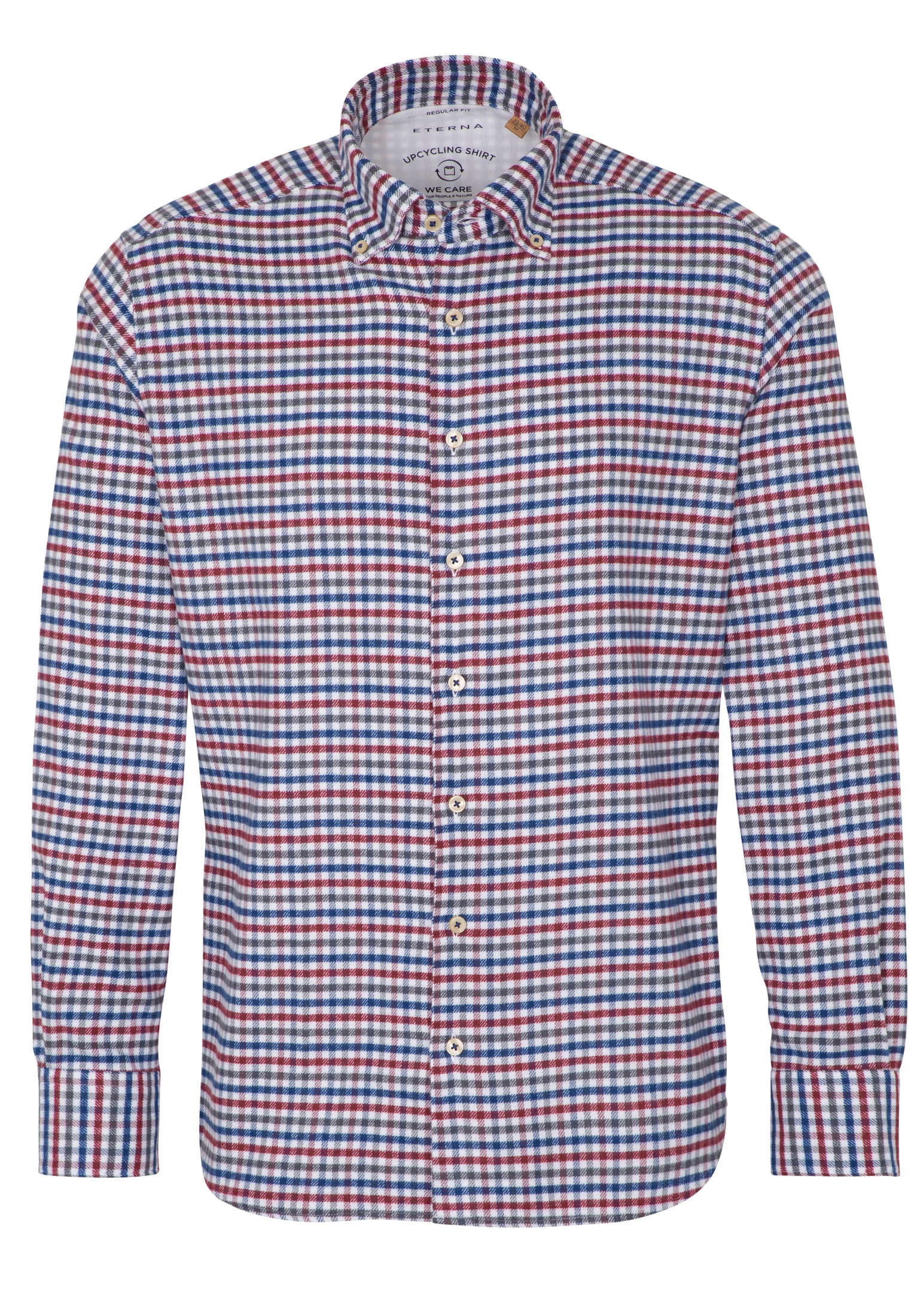 Eterna Langarmhemd »REGULAR FIT« EASY IRON (bügelleicht)