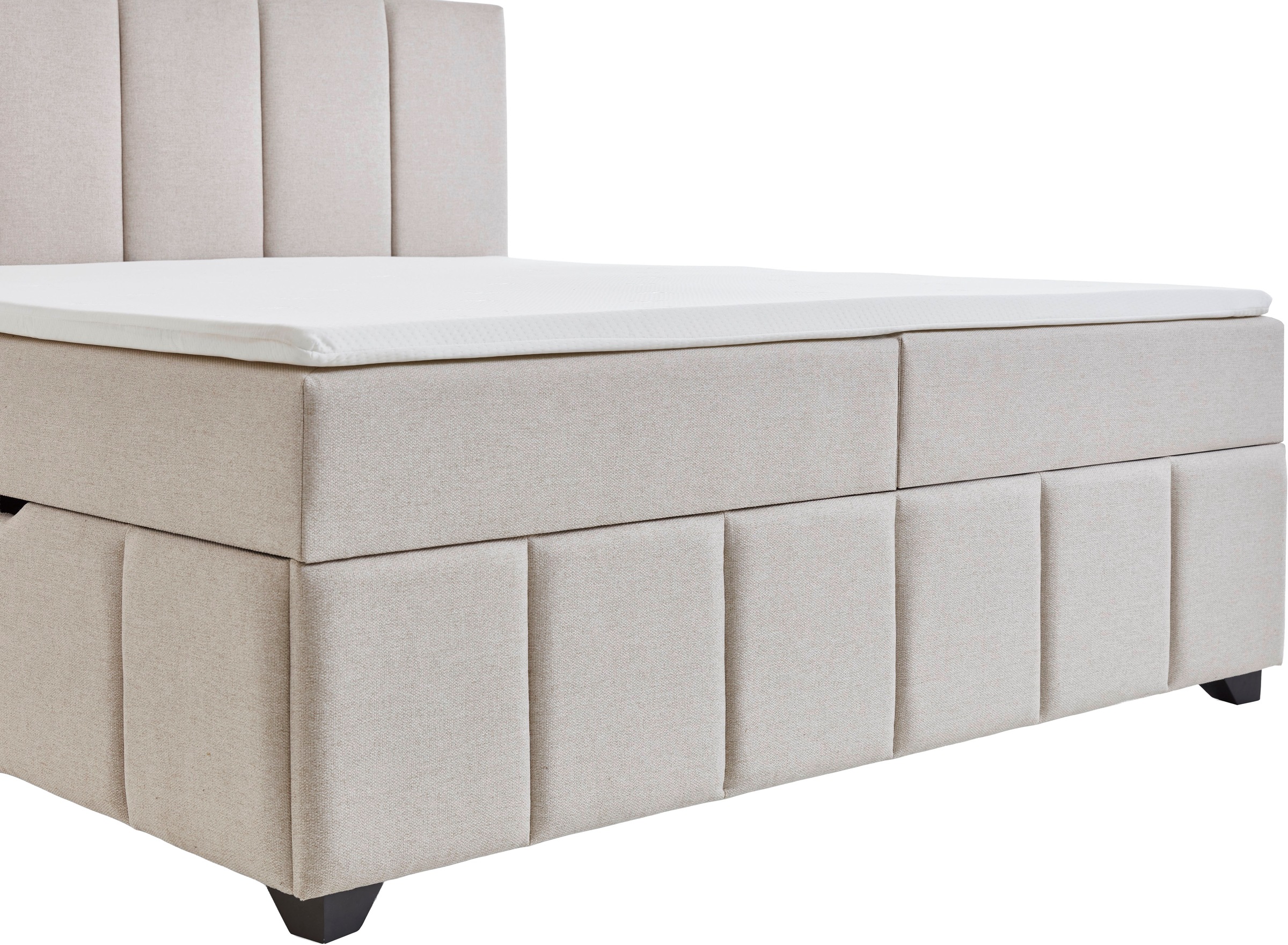 INOSIGN Boxbett »Bellah inkl. Bettkasten, erhältlich in der Breite 180x200cm«, inkl. PU-Schaum-Topper