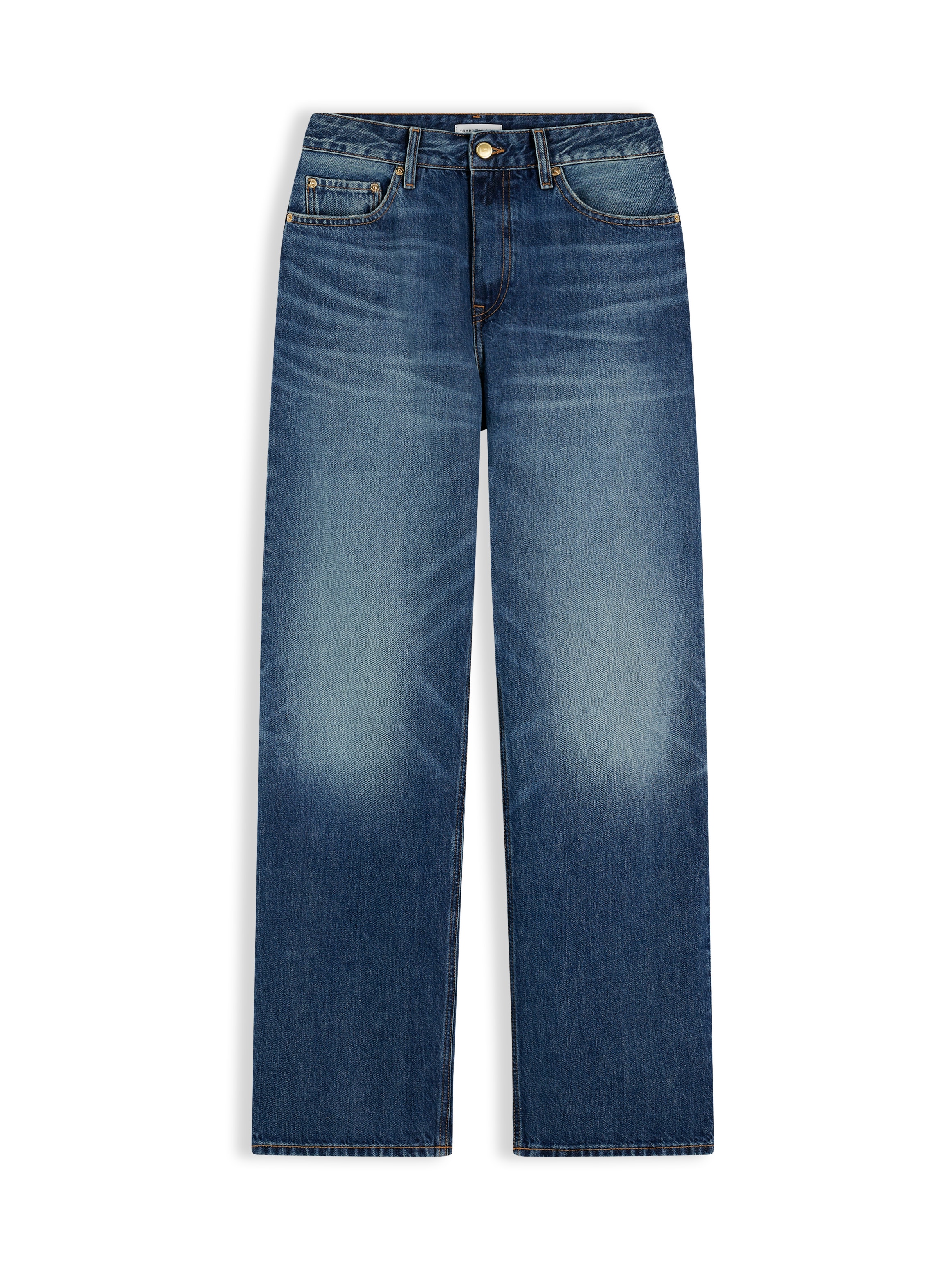 Tommy Hilfiger Straight-Jeans »LOOSE STRAIGHT CAM RW« Baumwolle, straight fit, regular waist